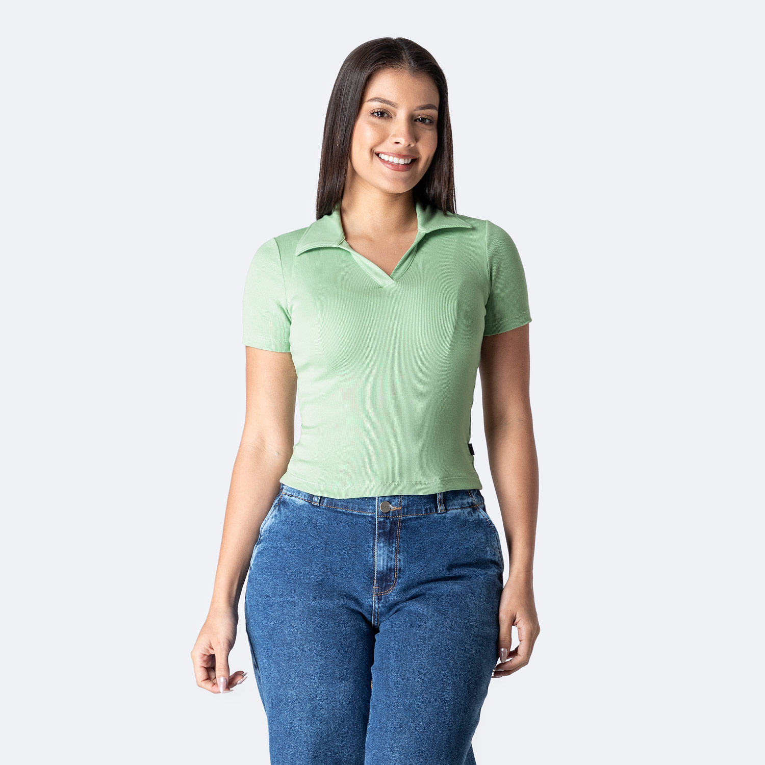 POLO RIB LYCRADO MUJER PIONIER LYRIC - 1