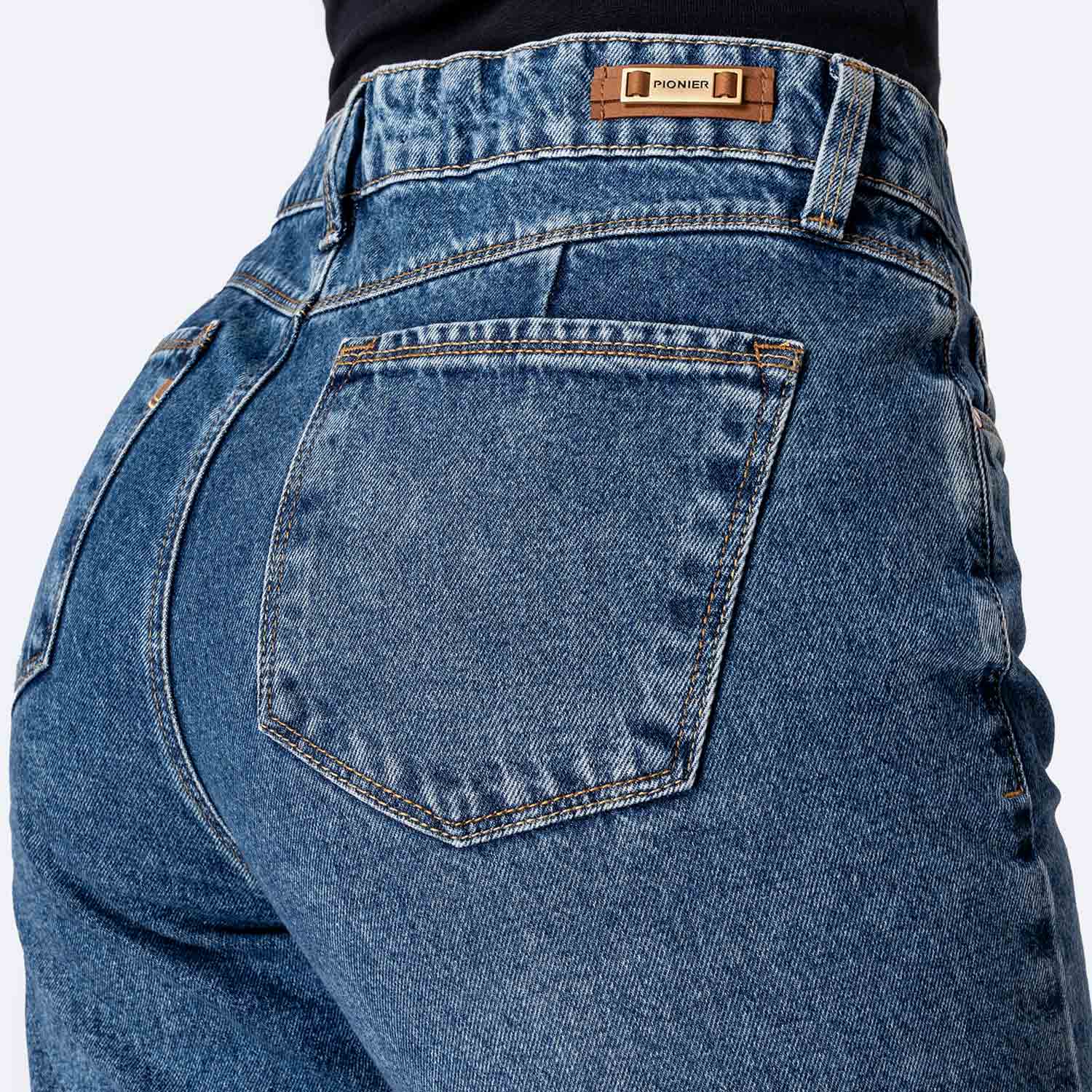 PANTALÓN JEAN DENIM MUJER PIONIER DAMARYH - 4