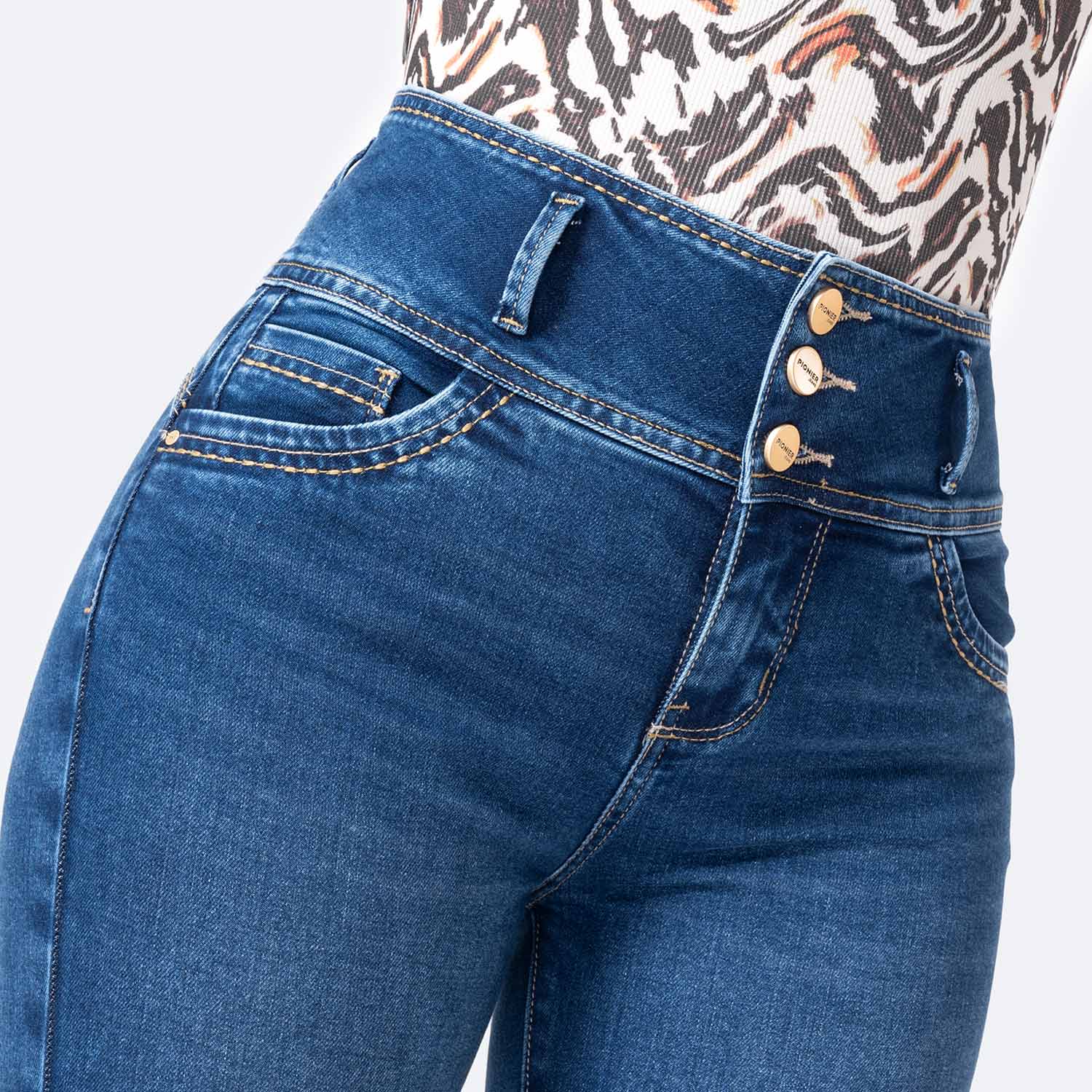 SHORT CROPPED DENIM STRETCH MUJER PIONIER ARILIN - 3