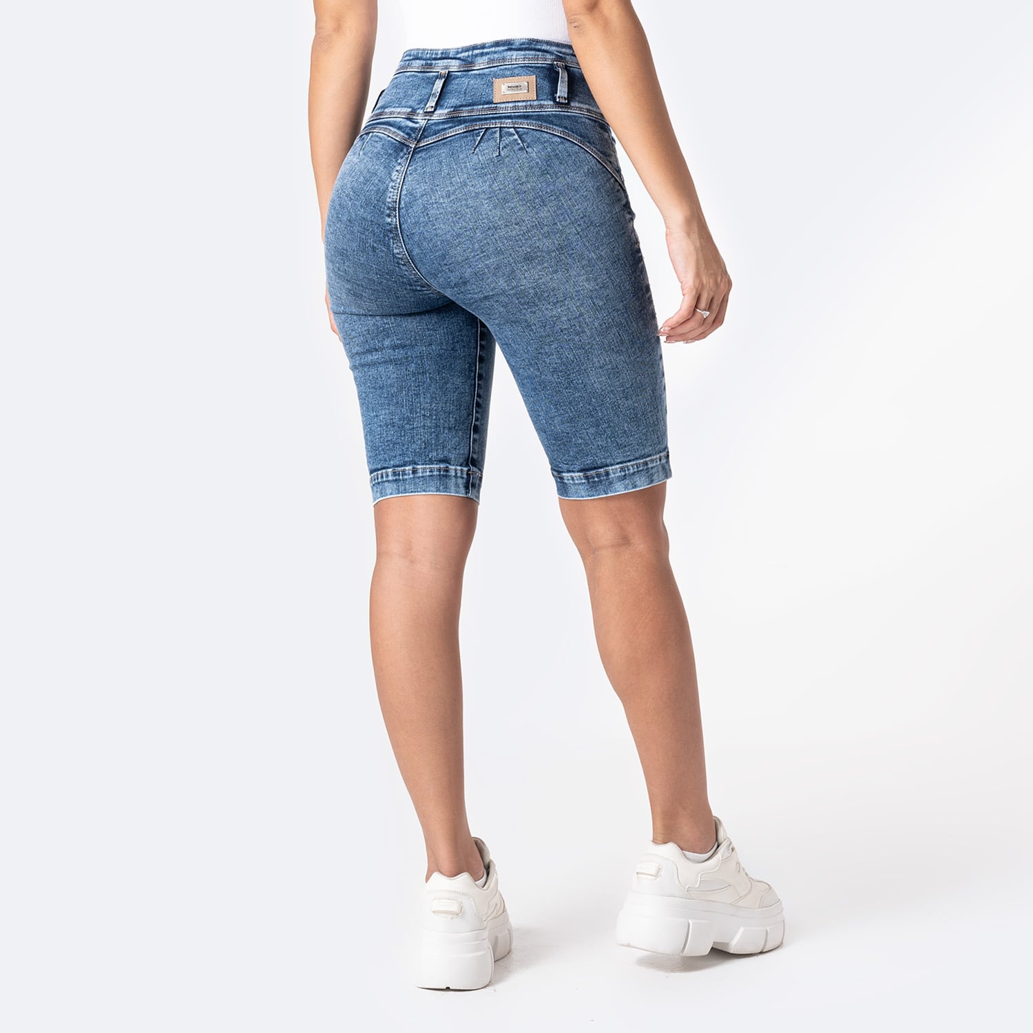 SHORT SNICKER DENIM STRETCH MUJER PIONIER MARLITA - 2