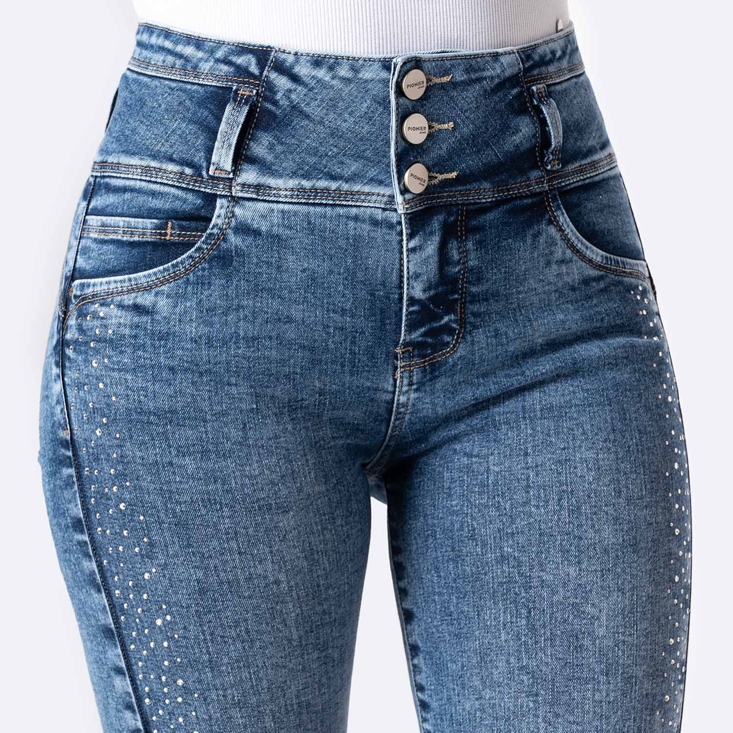 SHORT SNICKER DENIM STRETCH MUJER PIONIER MARLITA - 3