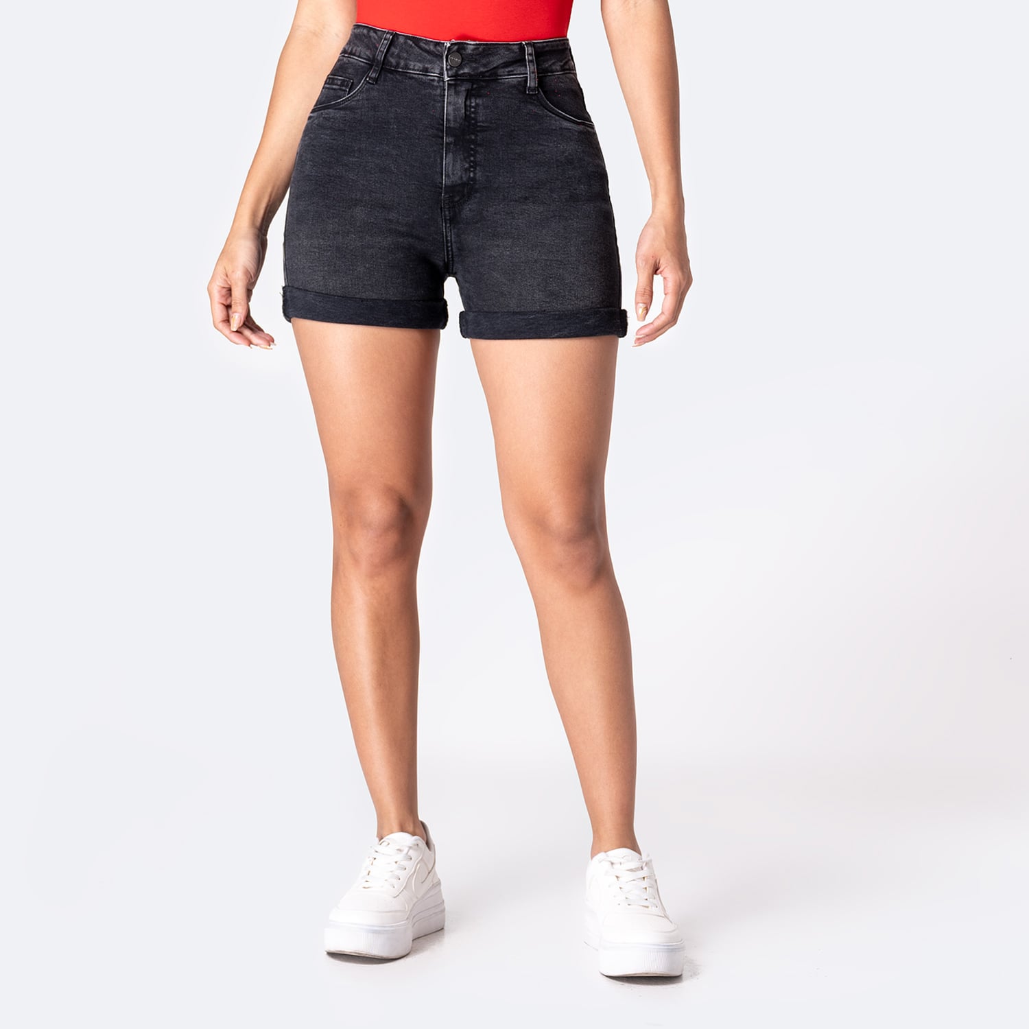 SHORT DENIM STRETCH MUJER PIONIER MARIHAM - 1