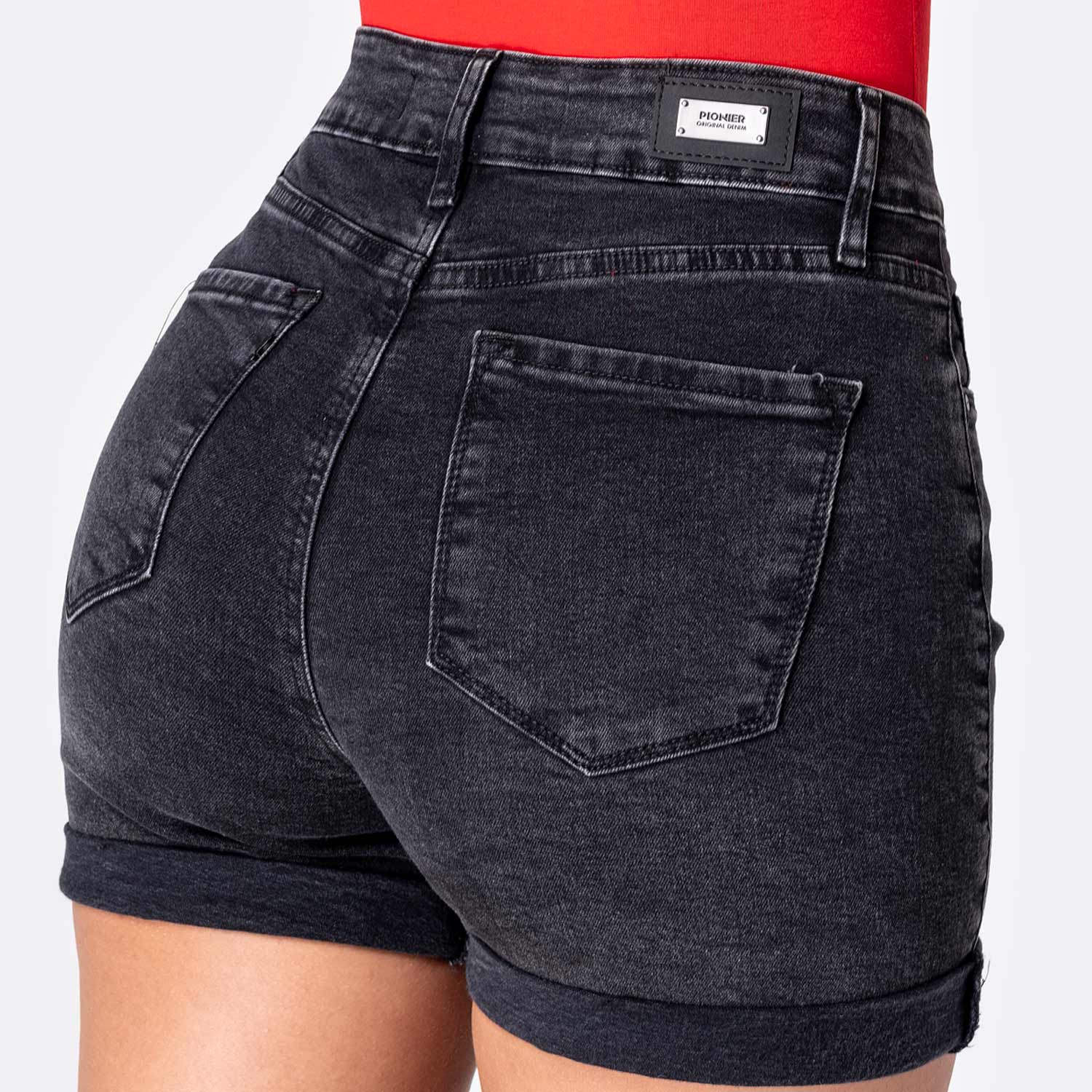 SHORT DENIM STRETCH MUJER PIONIER MARIHAM - 4
