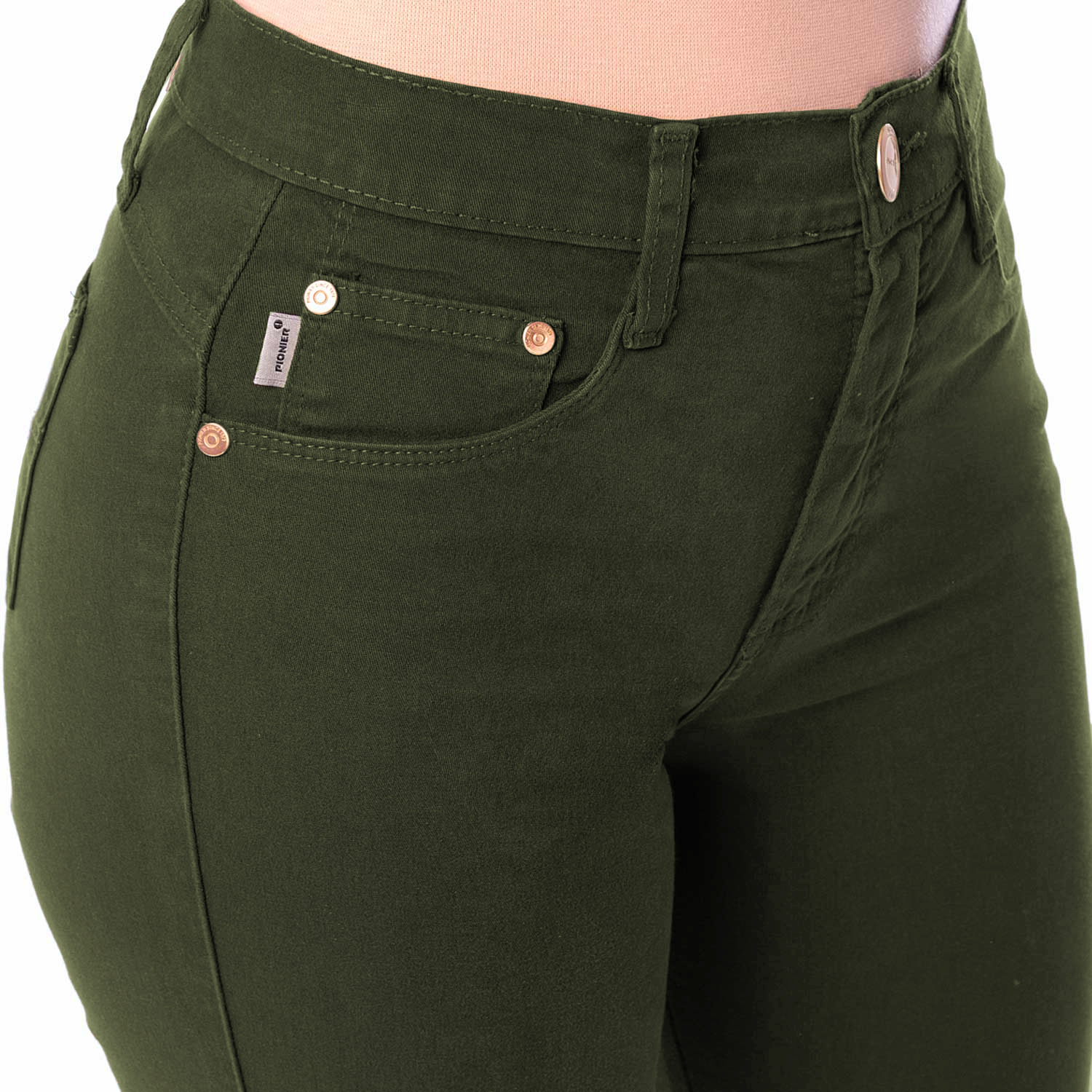 PANTALÓN RECTO DRILL STRETCH MUJER PIONIER DIANA - 3