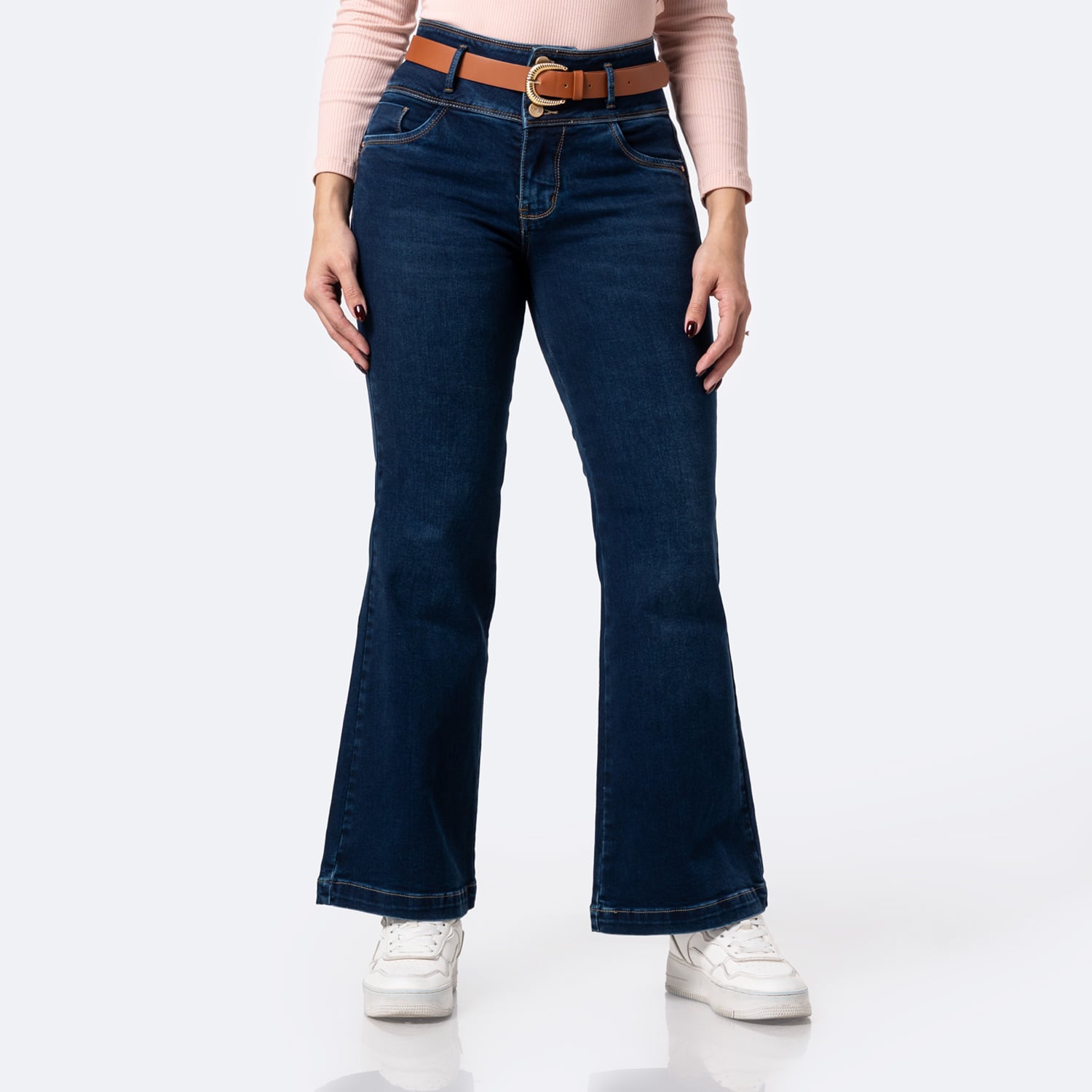 PANTALÓN JEAN DENIM STRETCH MUJER PIONIER ZUSANA - 1