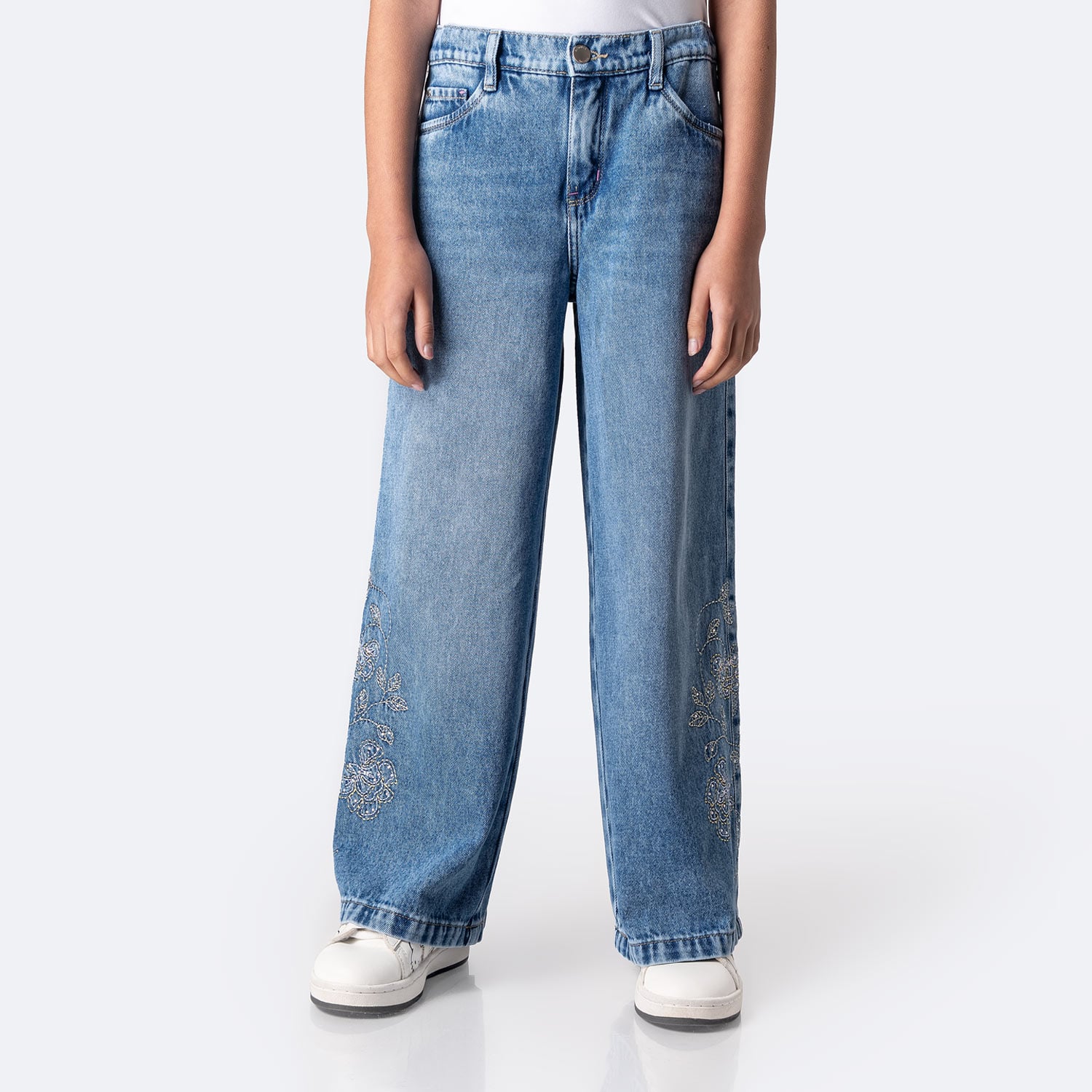 PANTALÓN JEAN DENIM NIÑA PIONIER AMELIAHH - 1
