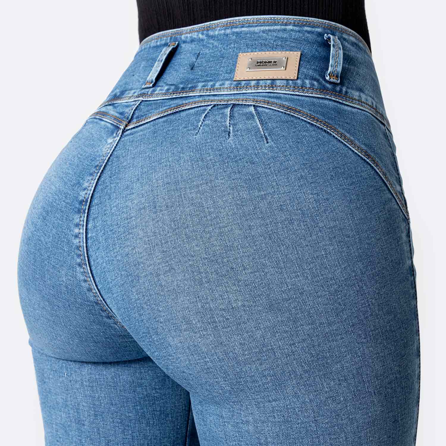 PANTALÓN JEAN DENIM STRETCH MUJER PIONIER EMNA - 4
