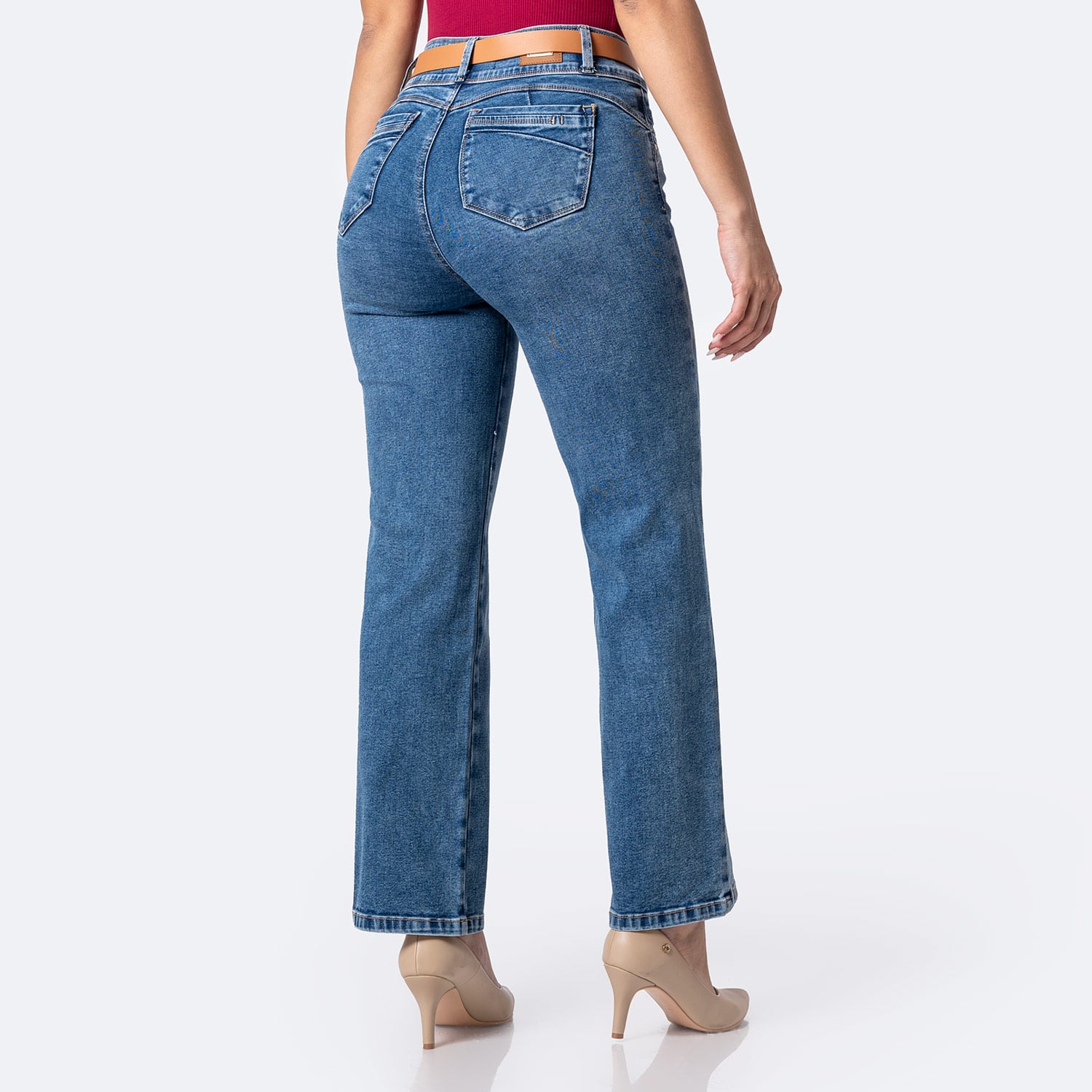 PANTALÓN JEAN DENIM STRETCH MUJER PIONIER DRIHANA - 2