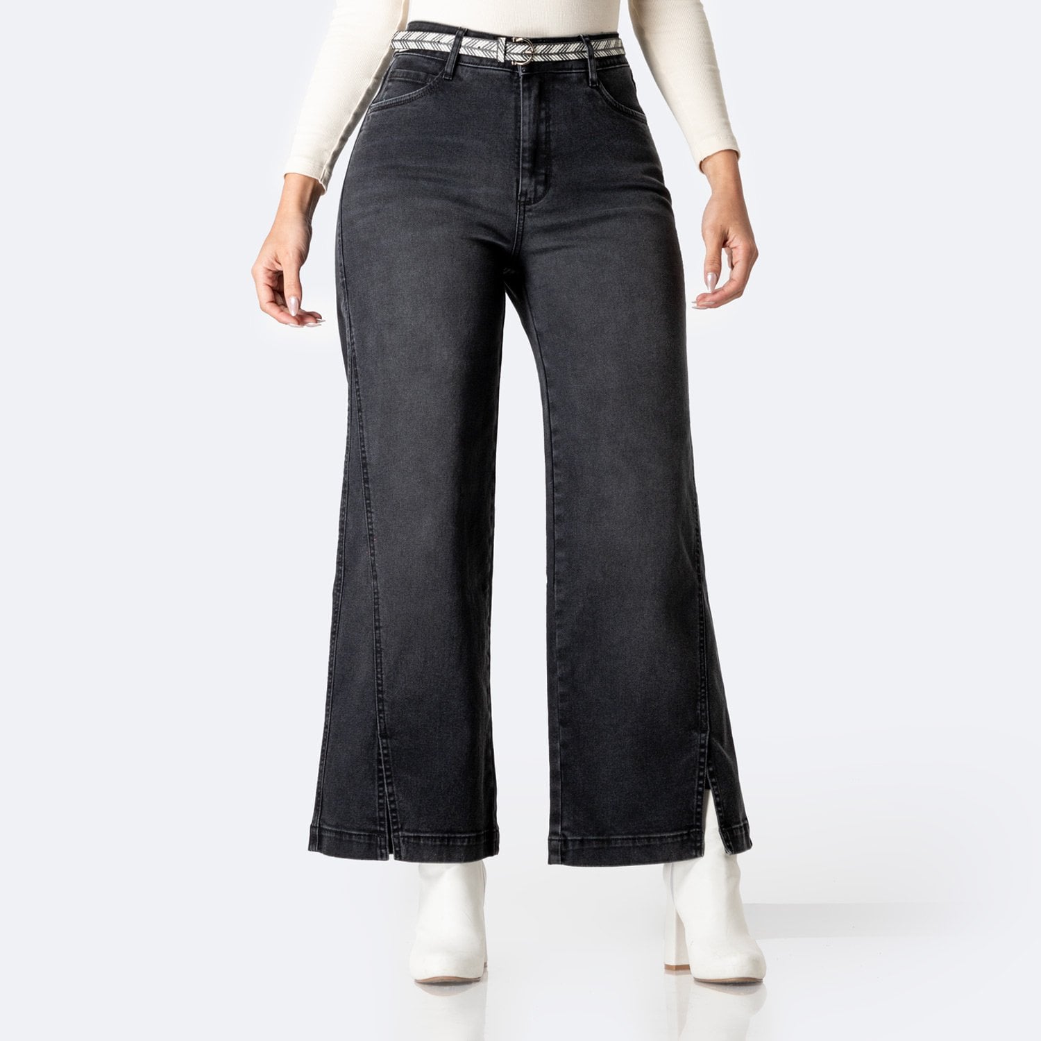 PANTALÓN JEAN DENIM STRETCH MUJER PIONIER LUJANI - 1