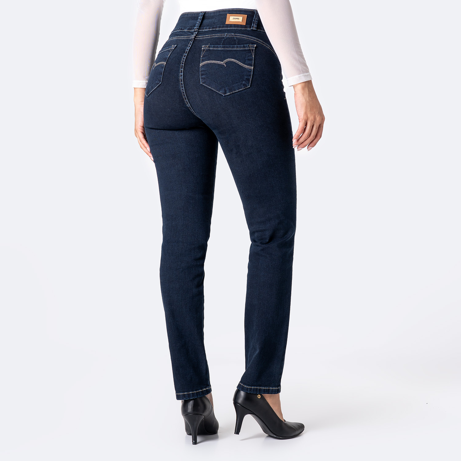 PANTALÓN JEAN DENIM STRETCH MUJER PIONIER LARISSA - 2
