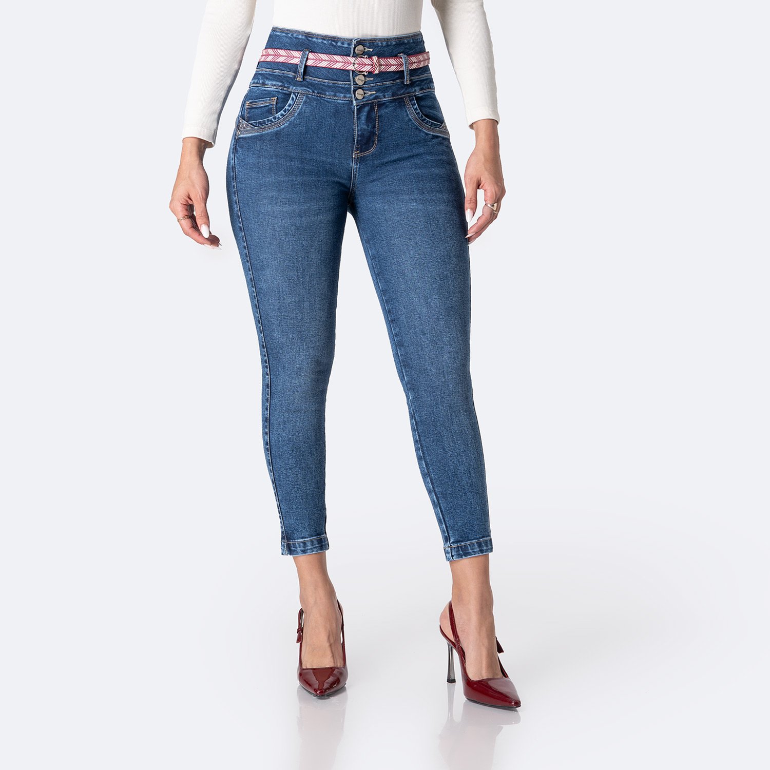 PANTALÓN JEAN DENIM STRETCH MUJER PIONIER ARIADMI - 1