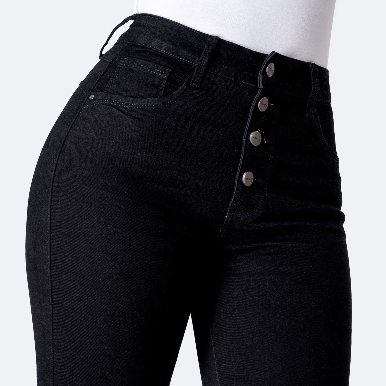 PANTALÓN JEAN DENIM STRETCH MUJER PIONIER SUELEM - 3