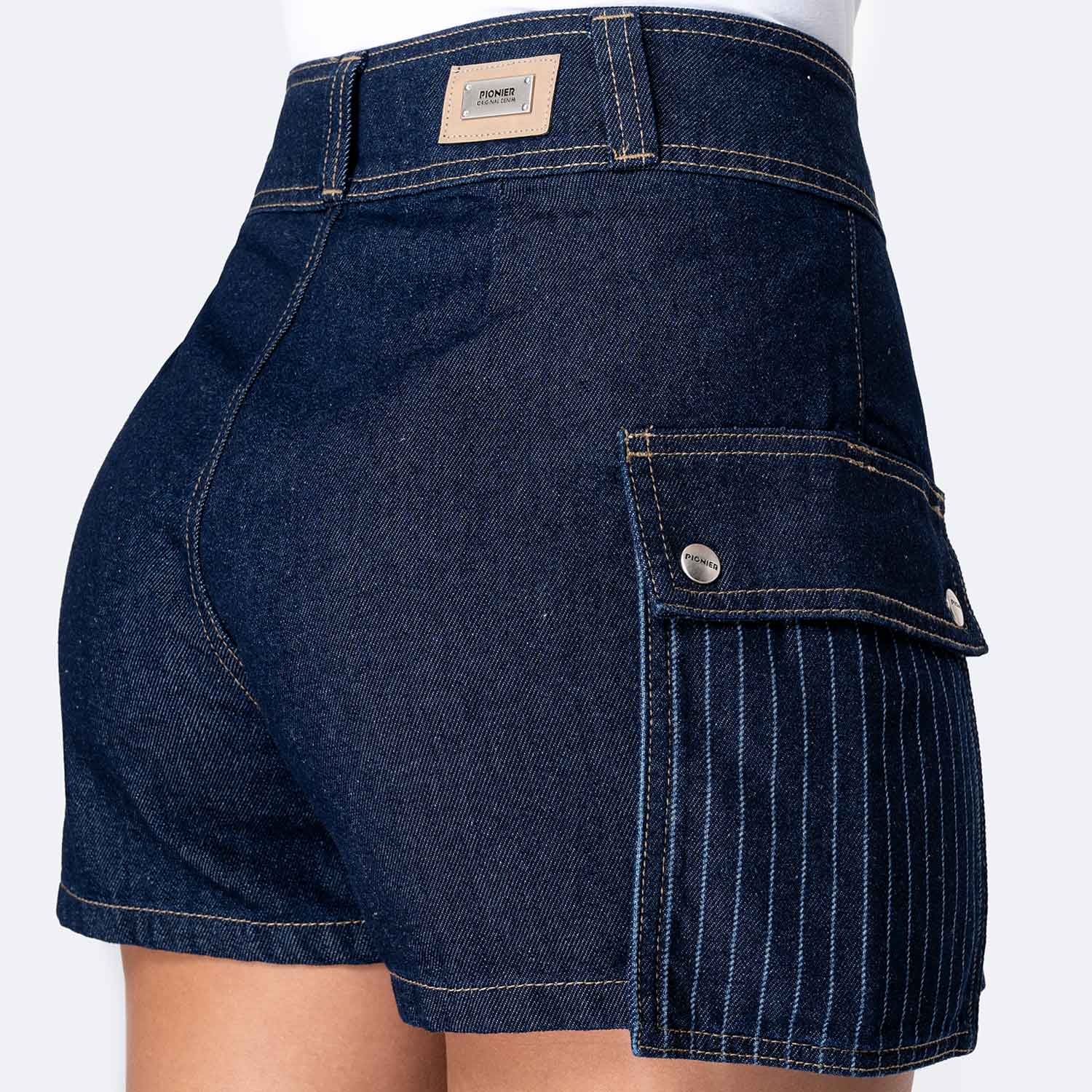 MINI SHORT DENIM MUJER PIONIER YINNA - 4