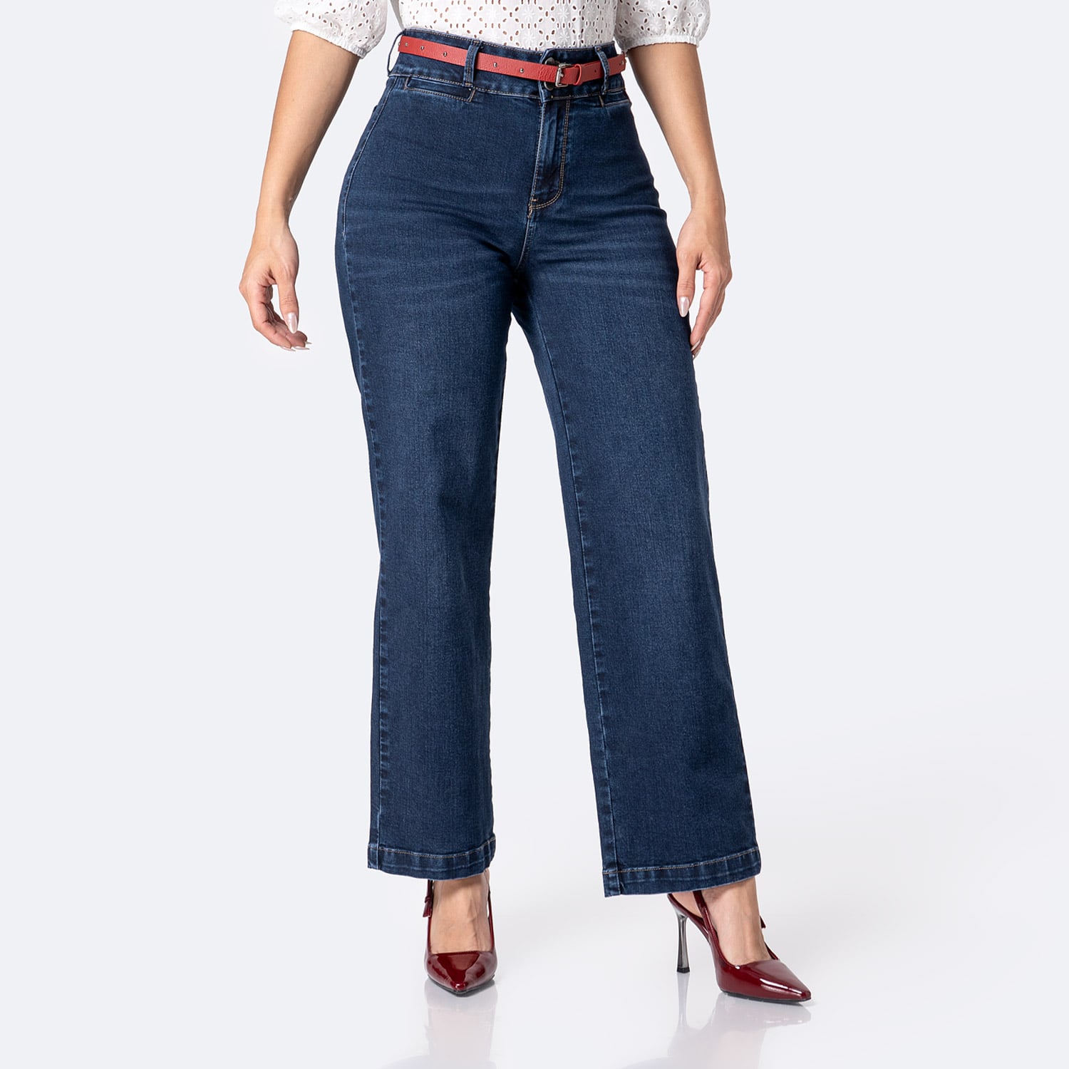 PANTALÓN JEAN DENIM STRETCH MUJER PIONIER ELINAH - 1