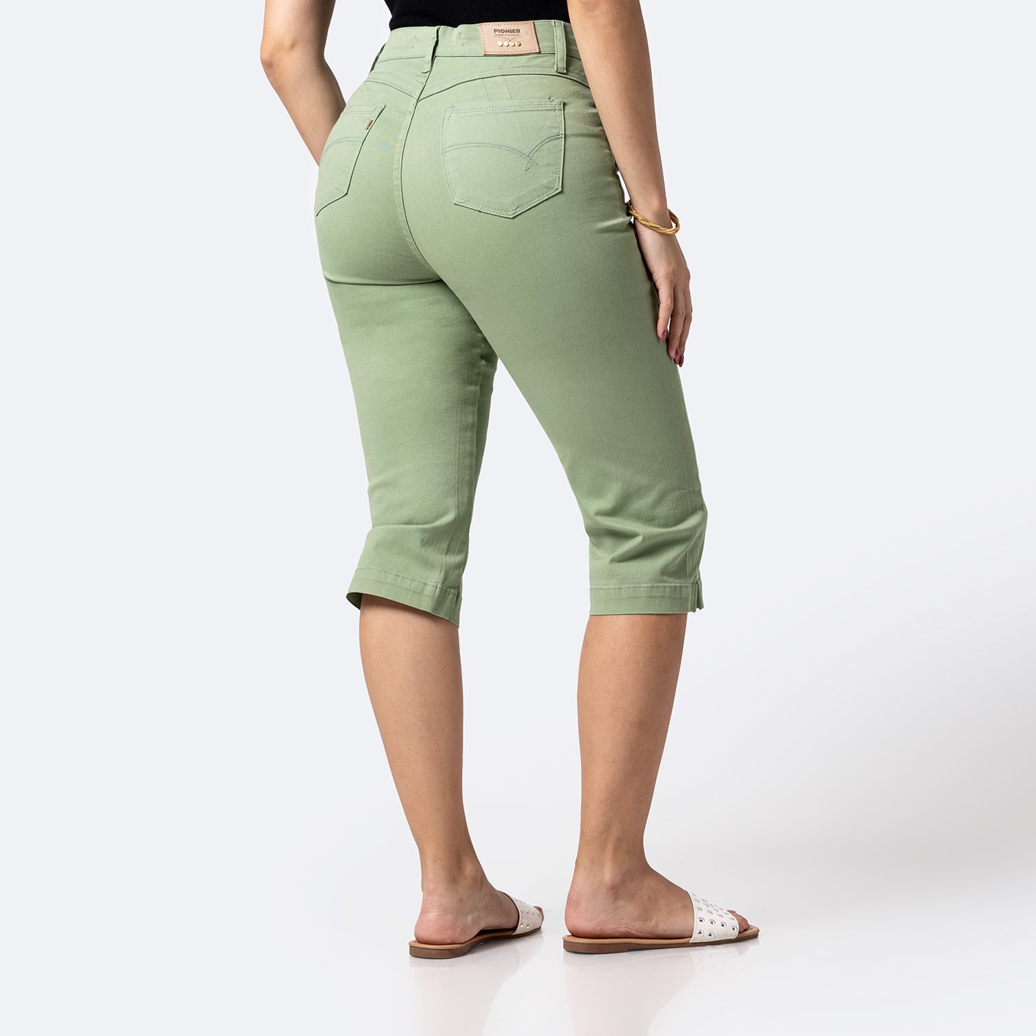 SHORT CROPPED DRILL STRETCH MUJER PIONIER DIANA - 2