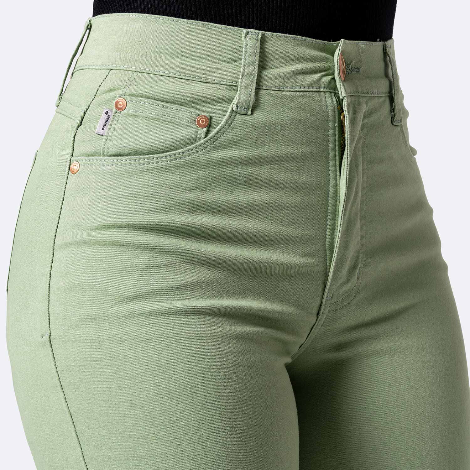 SHORT CROPPED DRILL STRETCH MUJER PIONIER DIANA - 3
