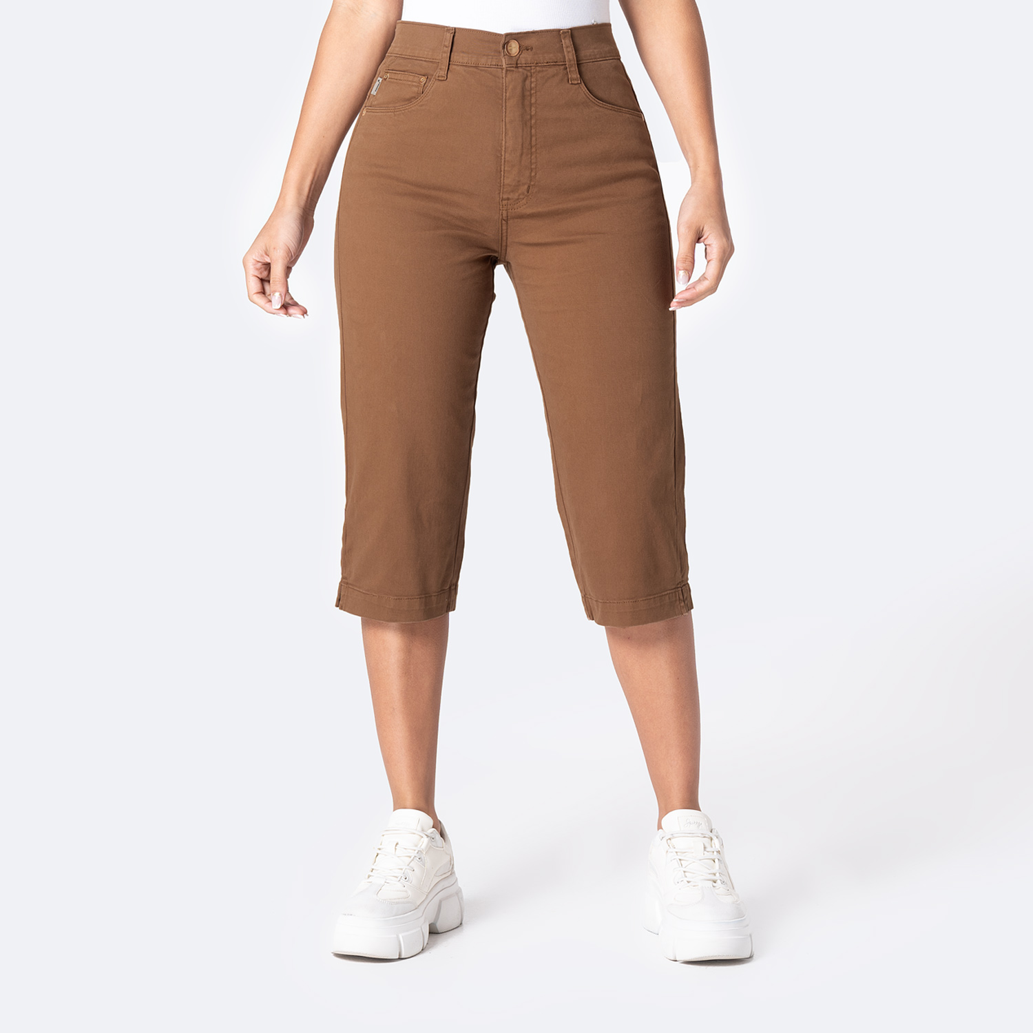 SHORT CROPPED DRILL STRETCH MUJER PIONIER DIANA - 1