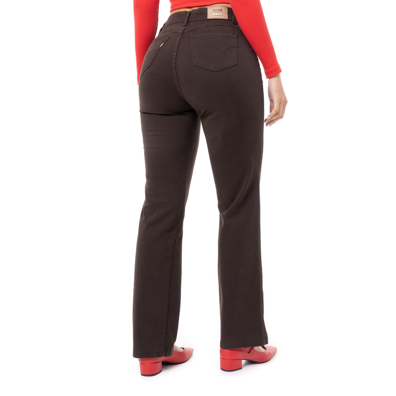 PANTALÓN RECTO DRILL STRETCH MUJER PIONIER DIANA - 3