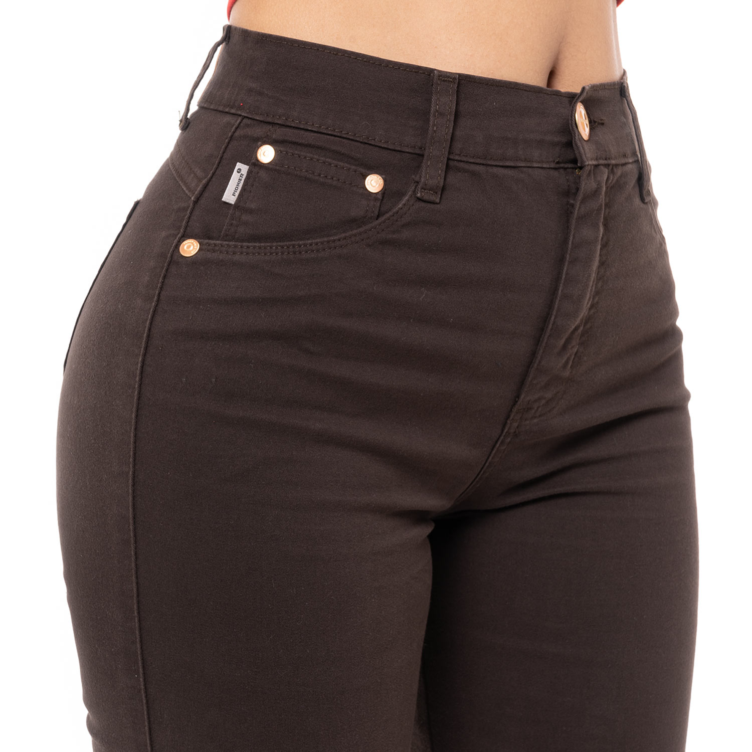 PANTALÓN RECTO DRILL STRETCH MUJER PIONIER DIANA - 4