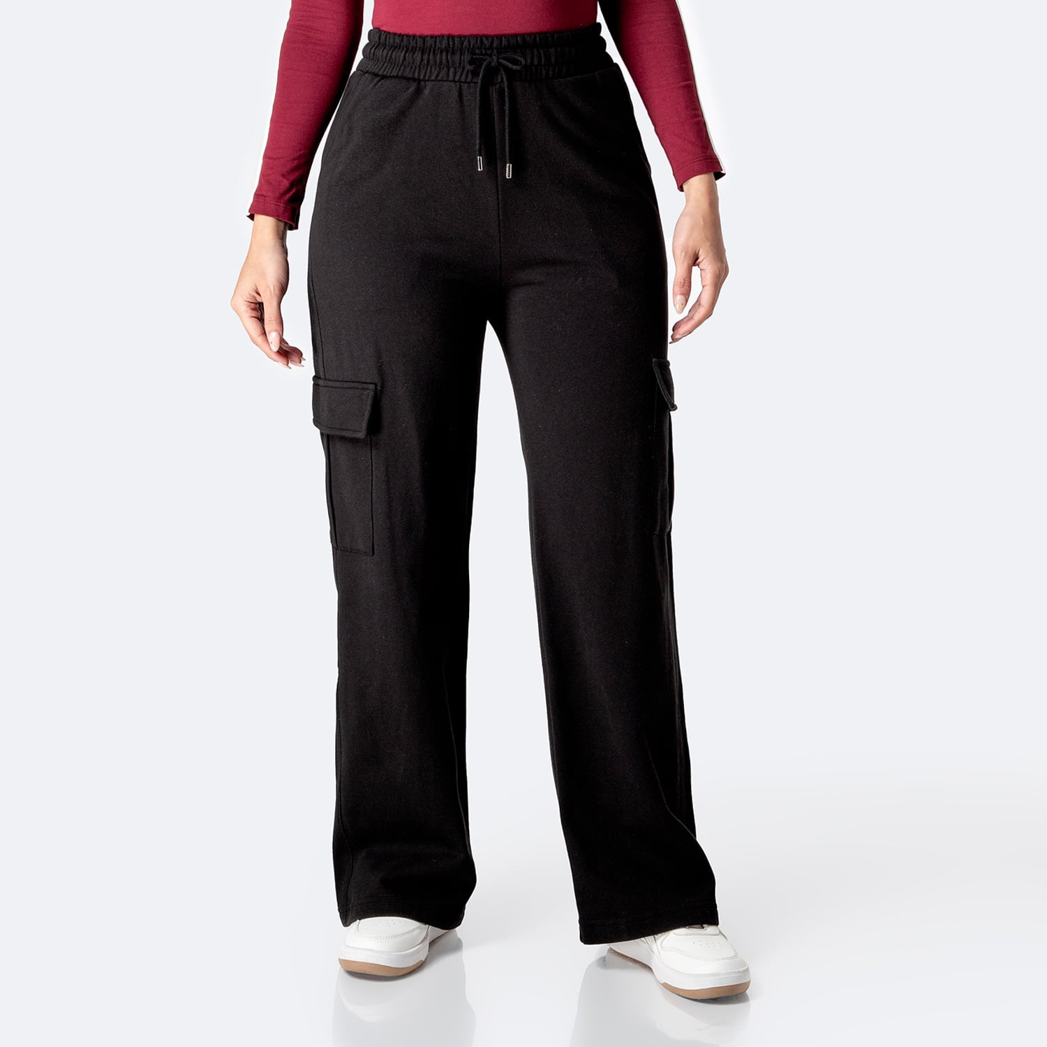 PANTALÓN PALAZO FRANELA MUJER PIONIER DORIEL F - 1