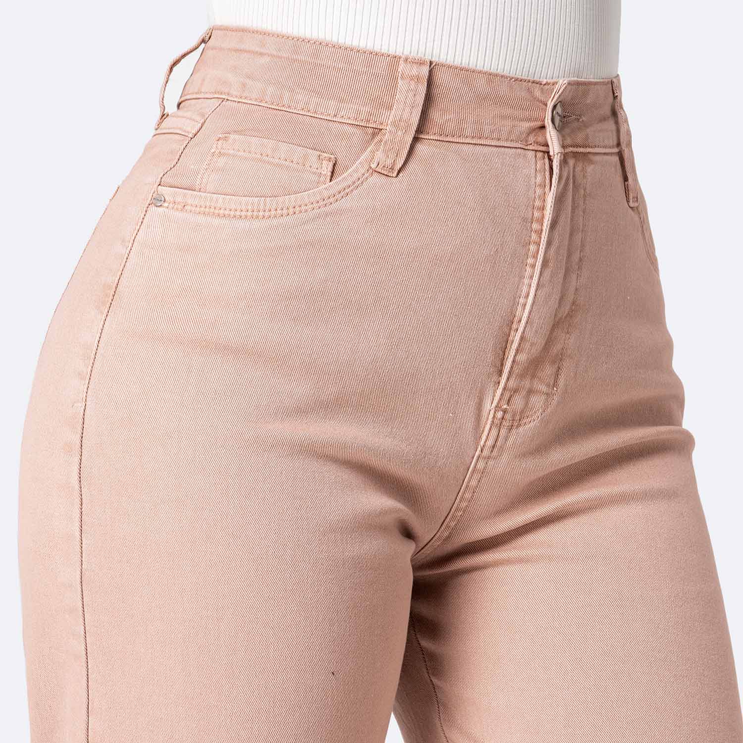 PANTALÓN DRILL STRETCH MUJER PIONIER LARI BULL DENIM - 3