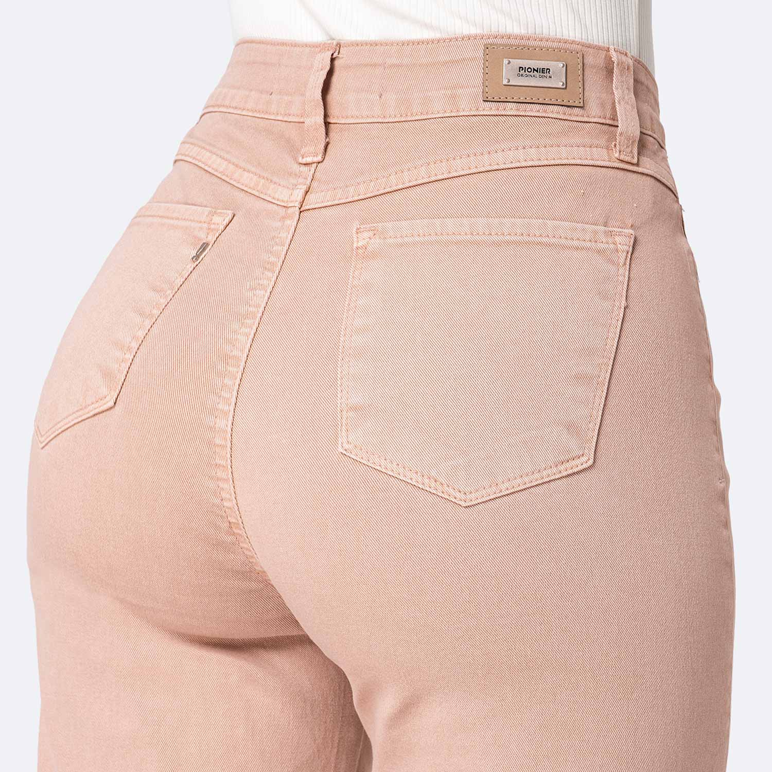 PANTALÓN DRILL STRETCH MUJER PIONIER LARI BULL DENIM - 4