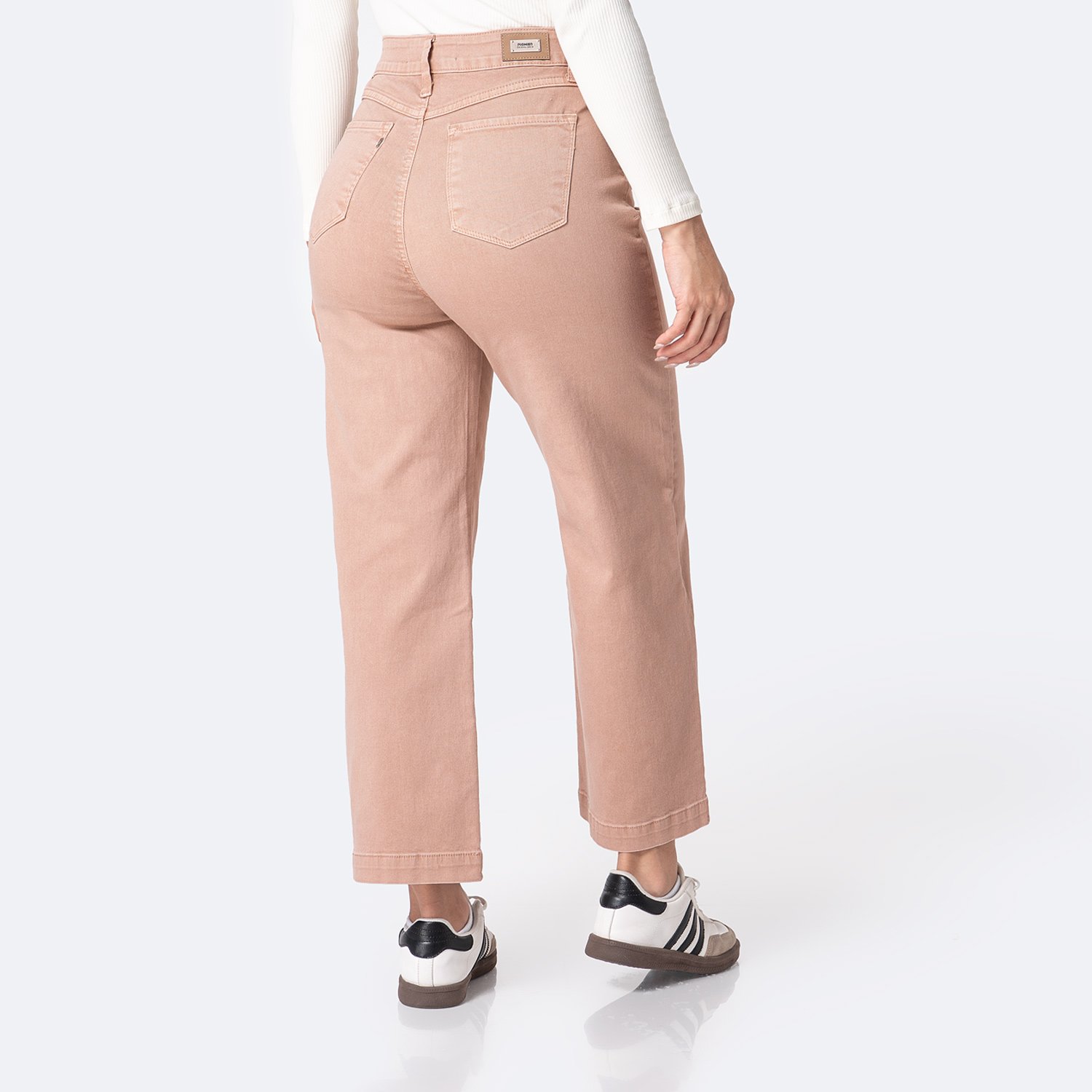 PANTALÓN DRILL STRETCH MUJER PIONIER LARI BULL DENIM - 2