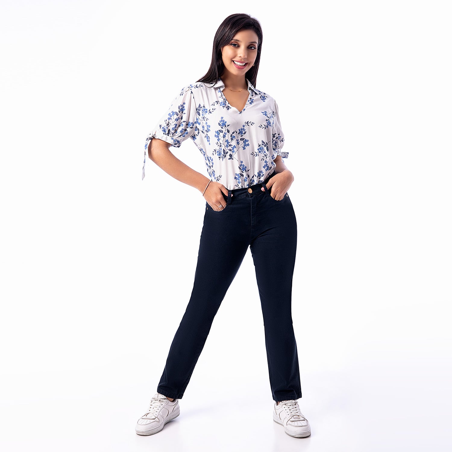 PANTALÓN RECTO DRILL STRETCH MUJER PIONIER DIANA - 1