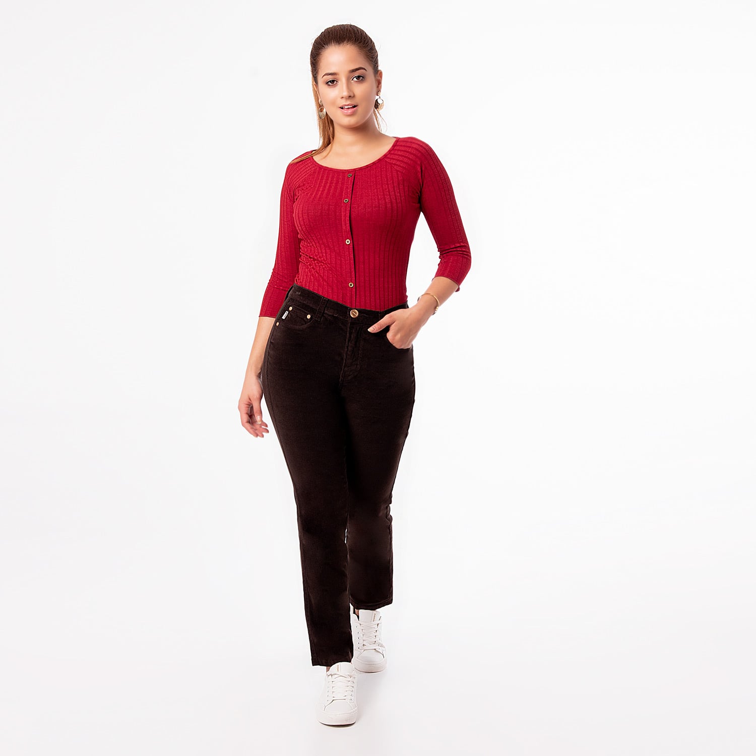 PANTALÓN CORDUROY CORDUROY STRETCH MUJER PIONIER DIANA - 1