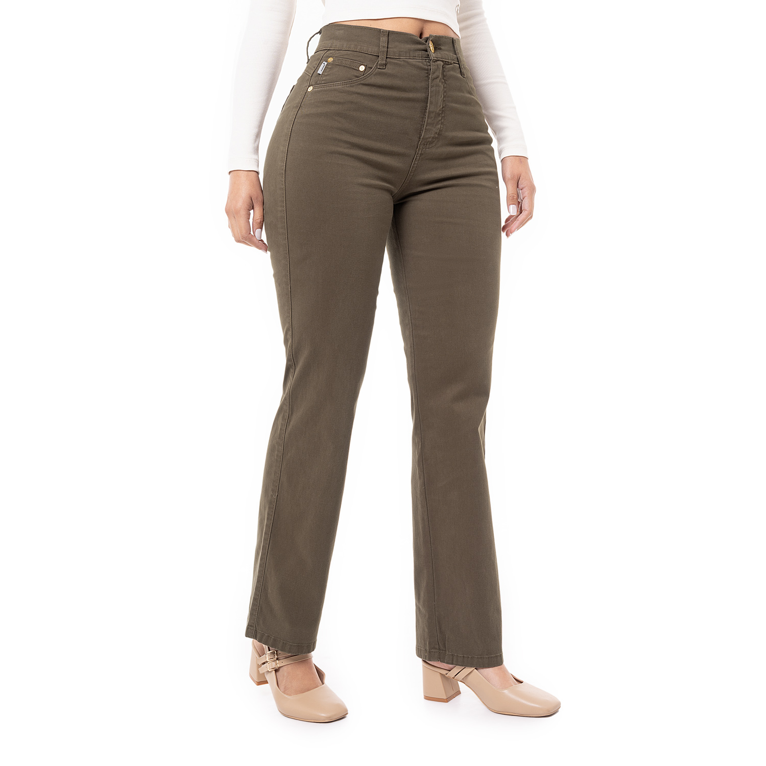 PANTALÓN RECTO DRILL STRETCH MUJER PIONIER DIANA - 2