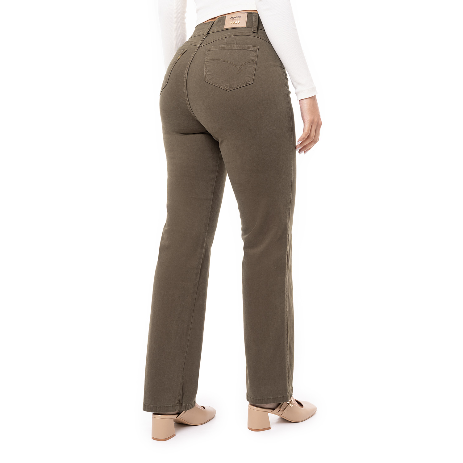 PANTALÓN RECTO DRILL STRETCH MUJER PIONIER DIANA - 3
