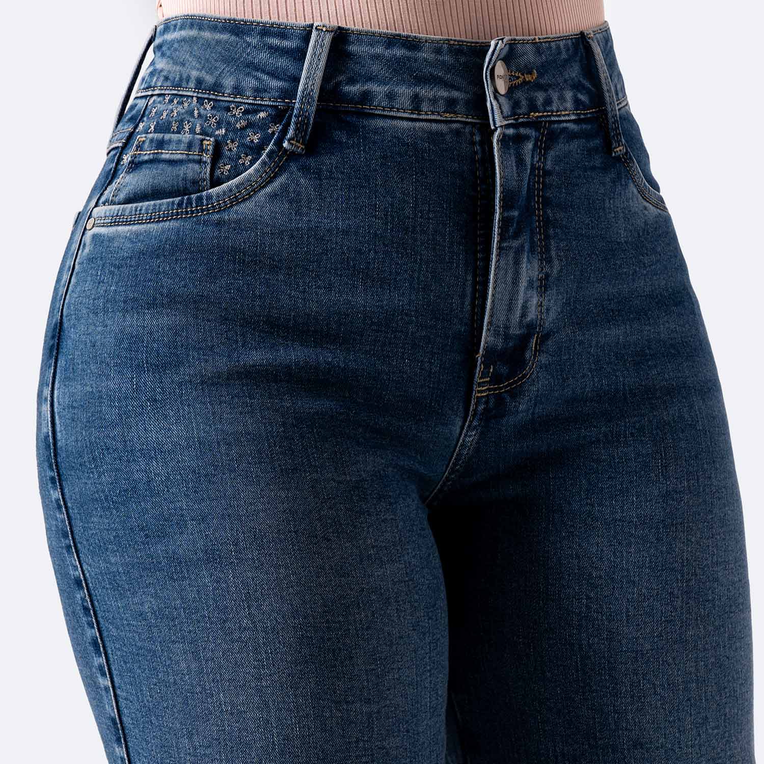 PANTALÓN JEAN DENIM STRETCH MUJER PIONIER ANHELA - 3