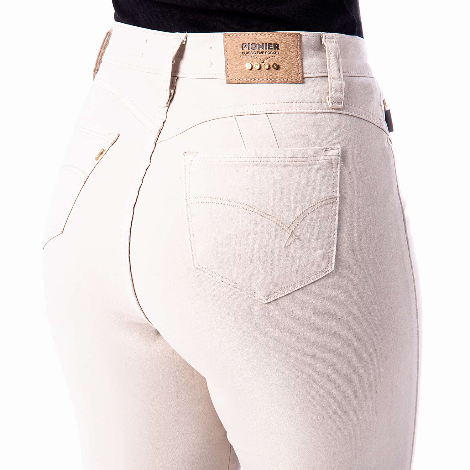PANTALÓN RECTO DRILL STRETCH MUJER PIONIER DIANA - 5