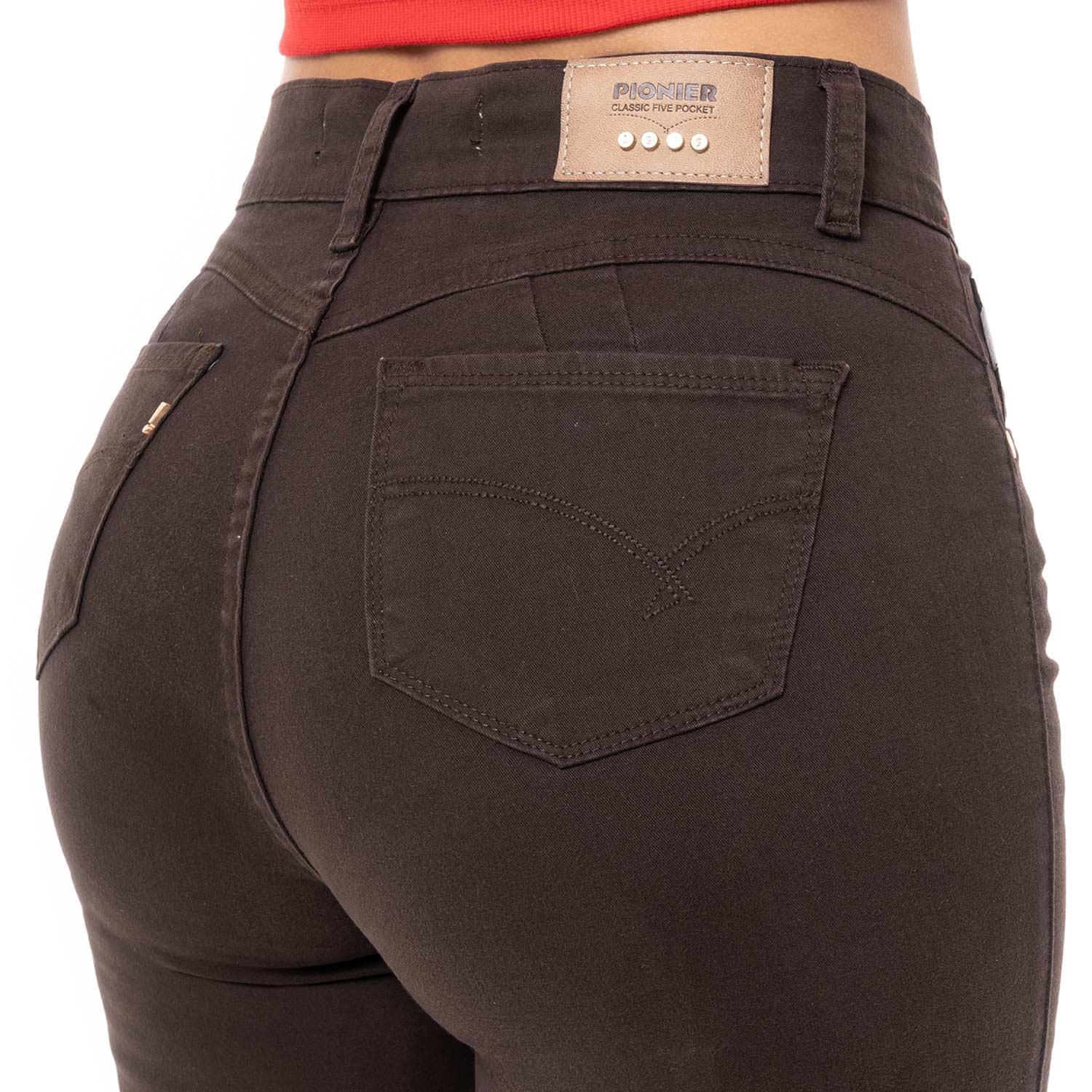 PANTALÓN RECTO DRILL STRETCH MUJER PIONIER DIANA - 5