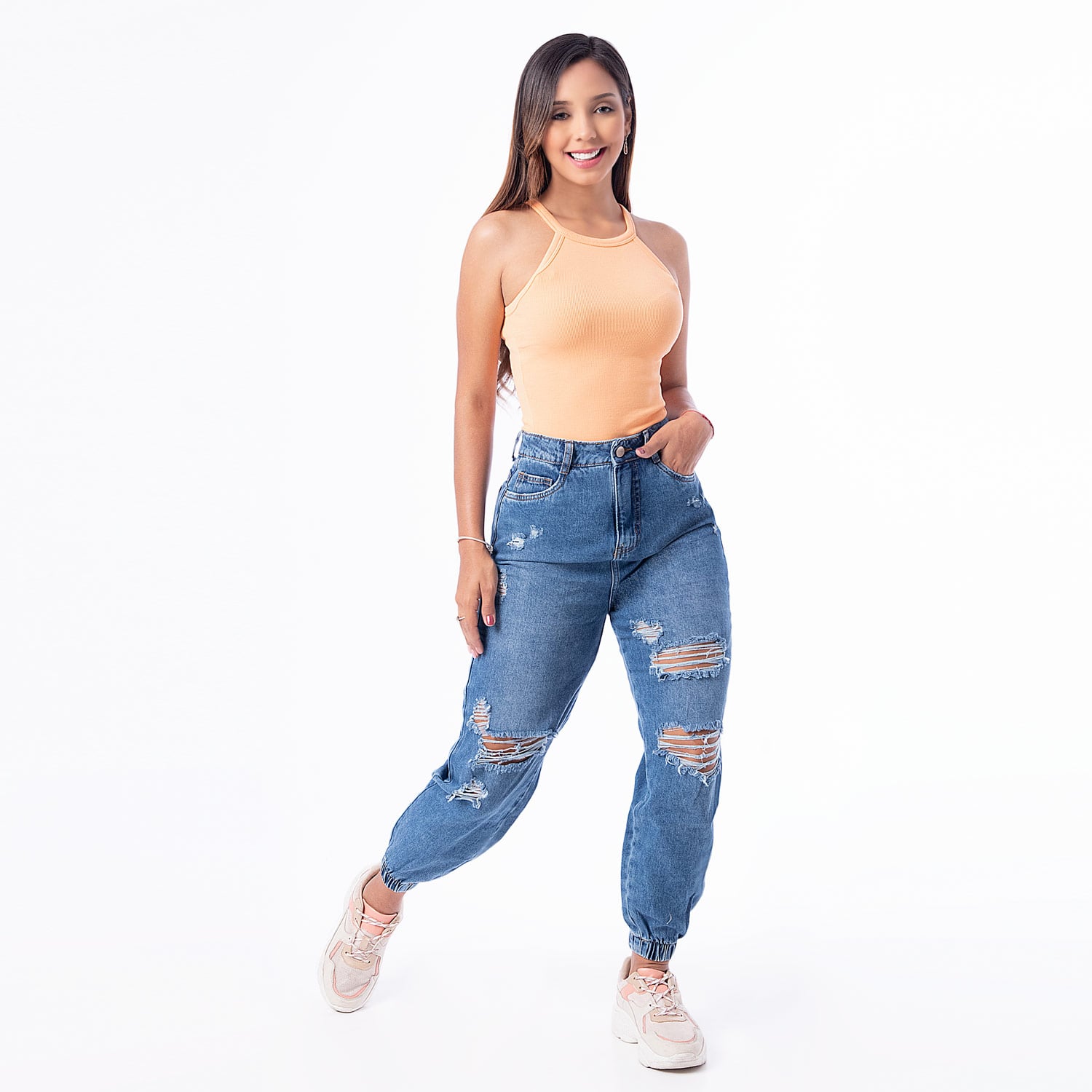 TOP RIB LYCRADO MUJER PIONIER YAXHA - 3