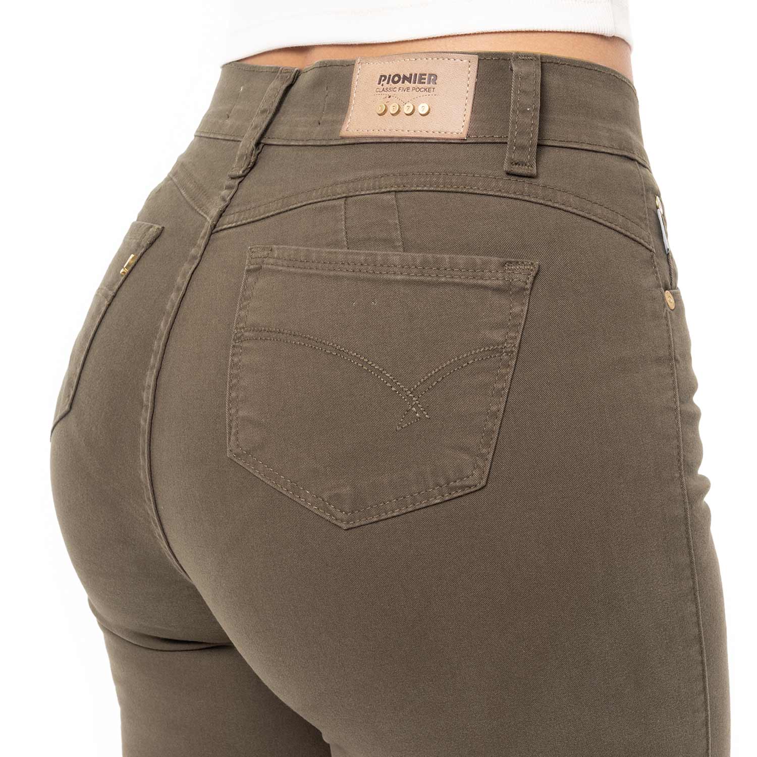 PANTALÓN RECTO DRILL STRETCH MUJER PIONIER DIANA - 5