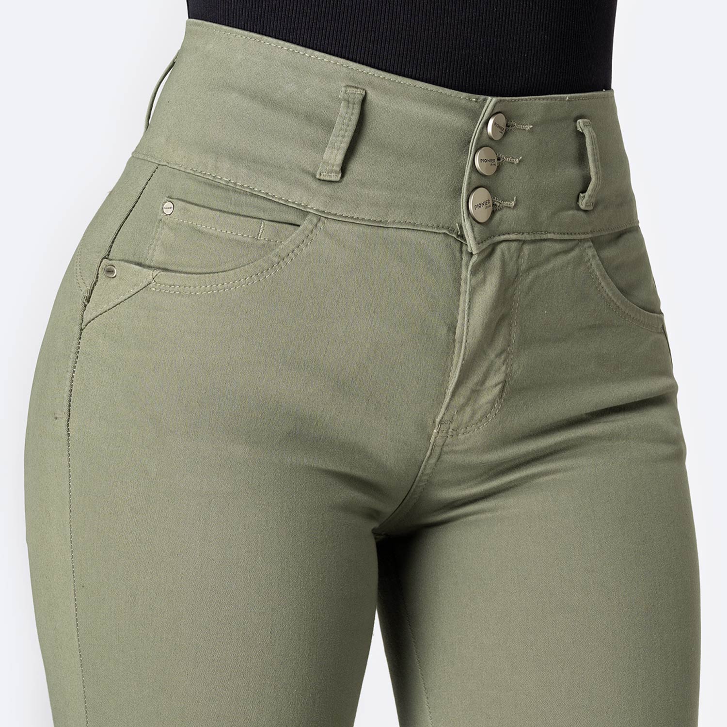 PANTALÓN SEMIPITILLO DRILL STRETCH MUJER PIONIER KATICA - 3