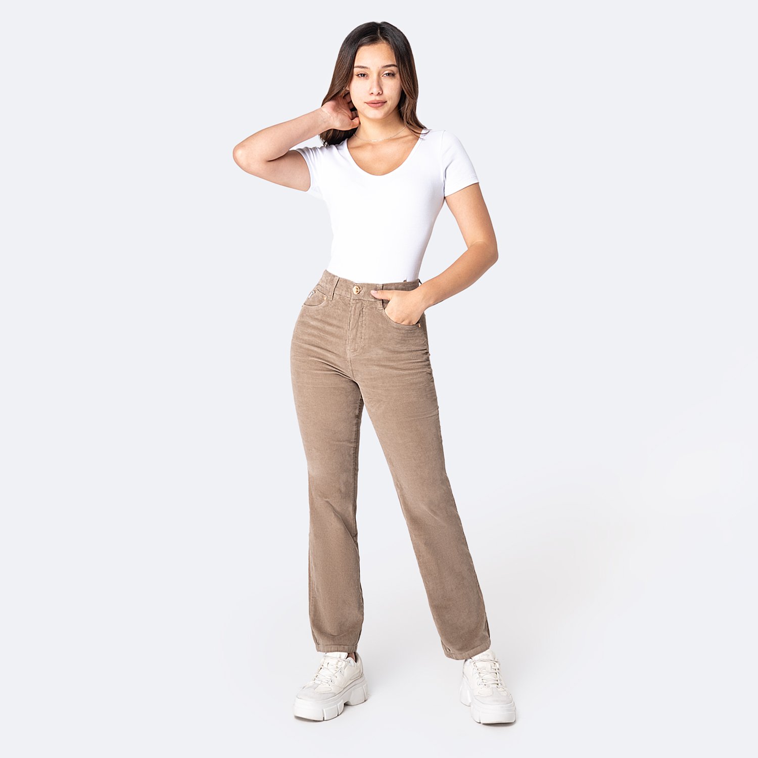PANTALÓN CORDUROY CORDUROY STRETCH MUJER PIONIER DIANA - 4