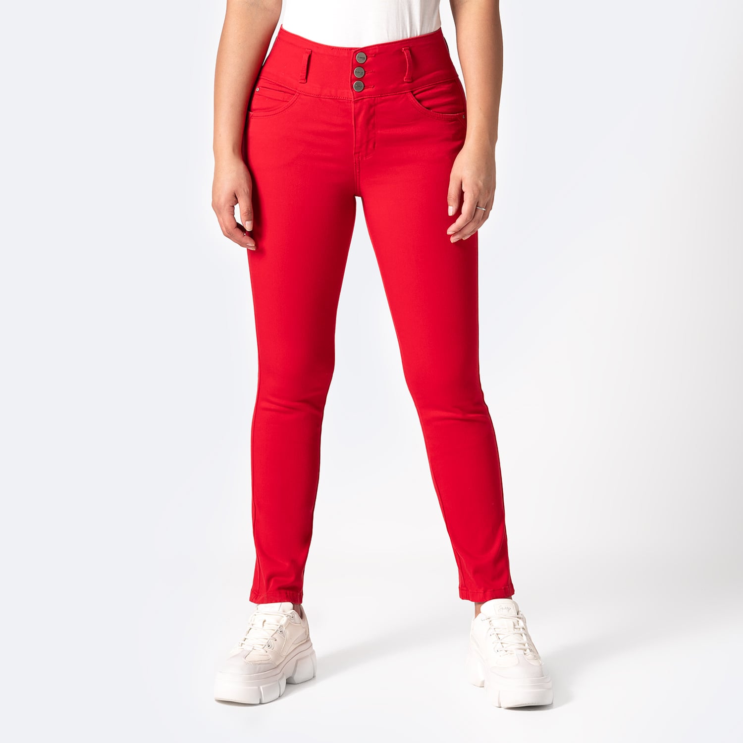 PANTALÓN SEMIPITILLO DRILL STRETCH MUJER PIONIER KATICA - 1