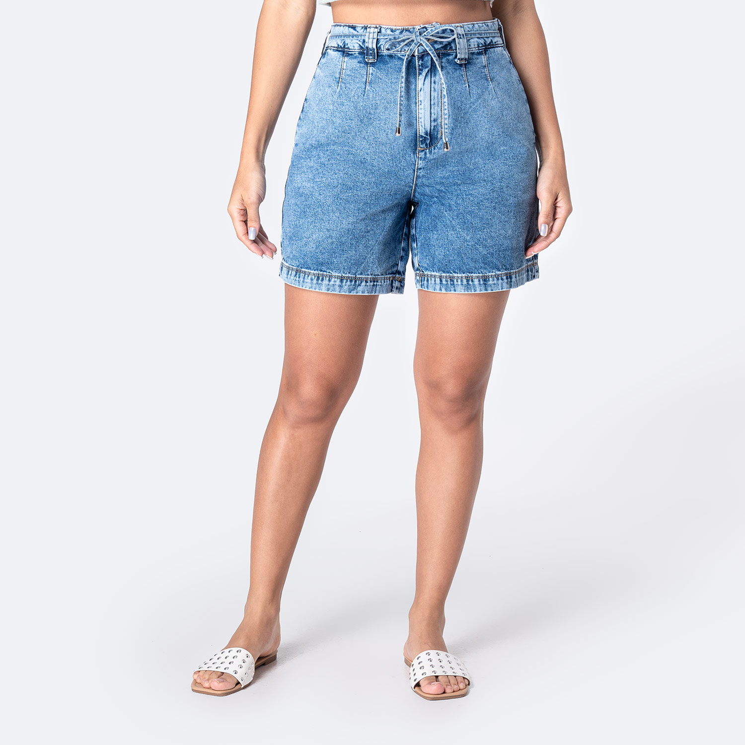 SHORT DENIM MUJER PIONIER FRATI - 1