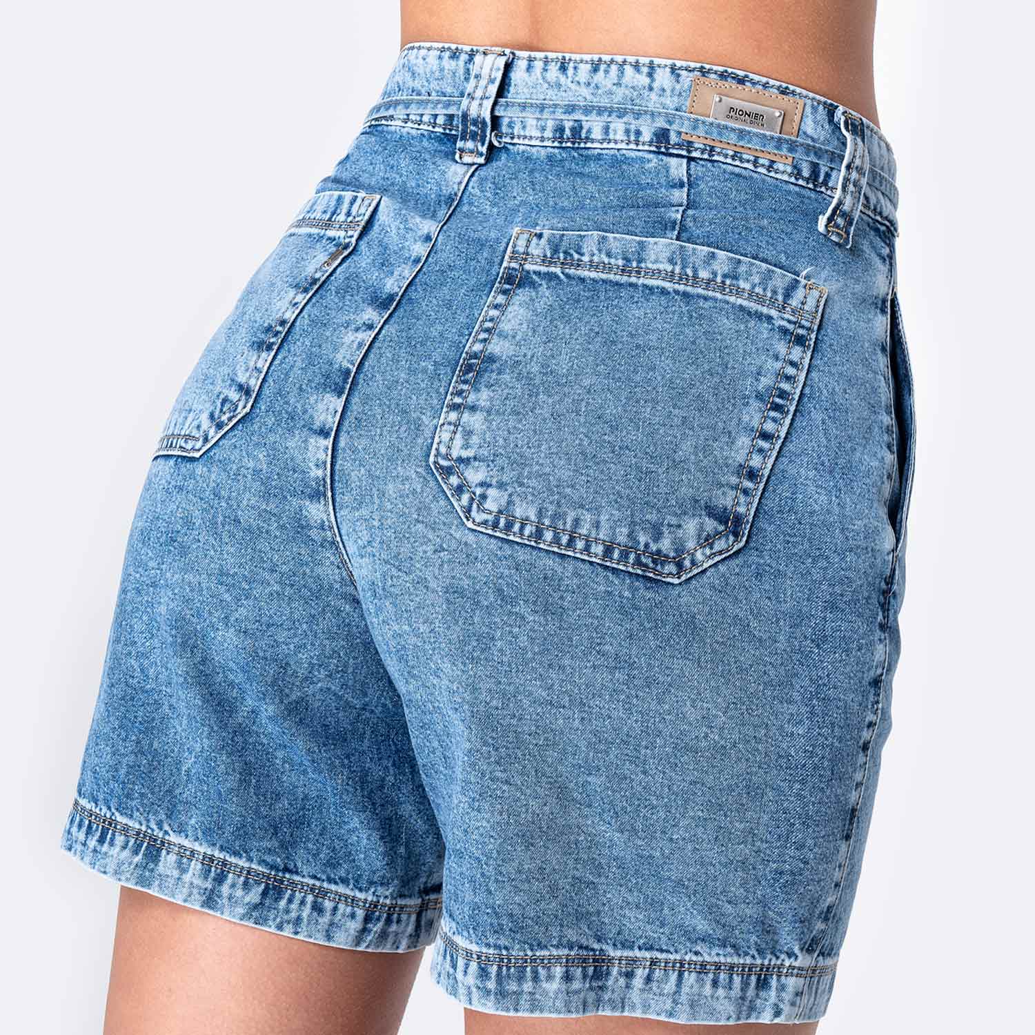 SHORT DENIM MUJER PIONIER FRATI - 4