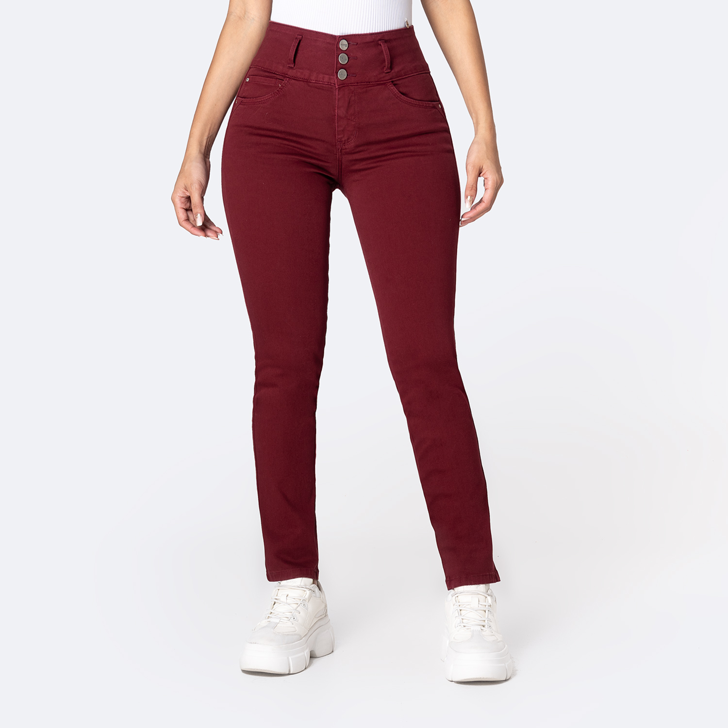 PANTALÓN SEMIPITILLO DRILL STRETCH MUJER PIONIER KATICA - 1