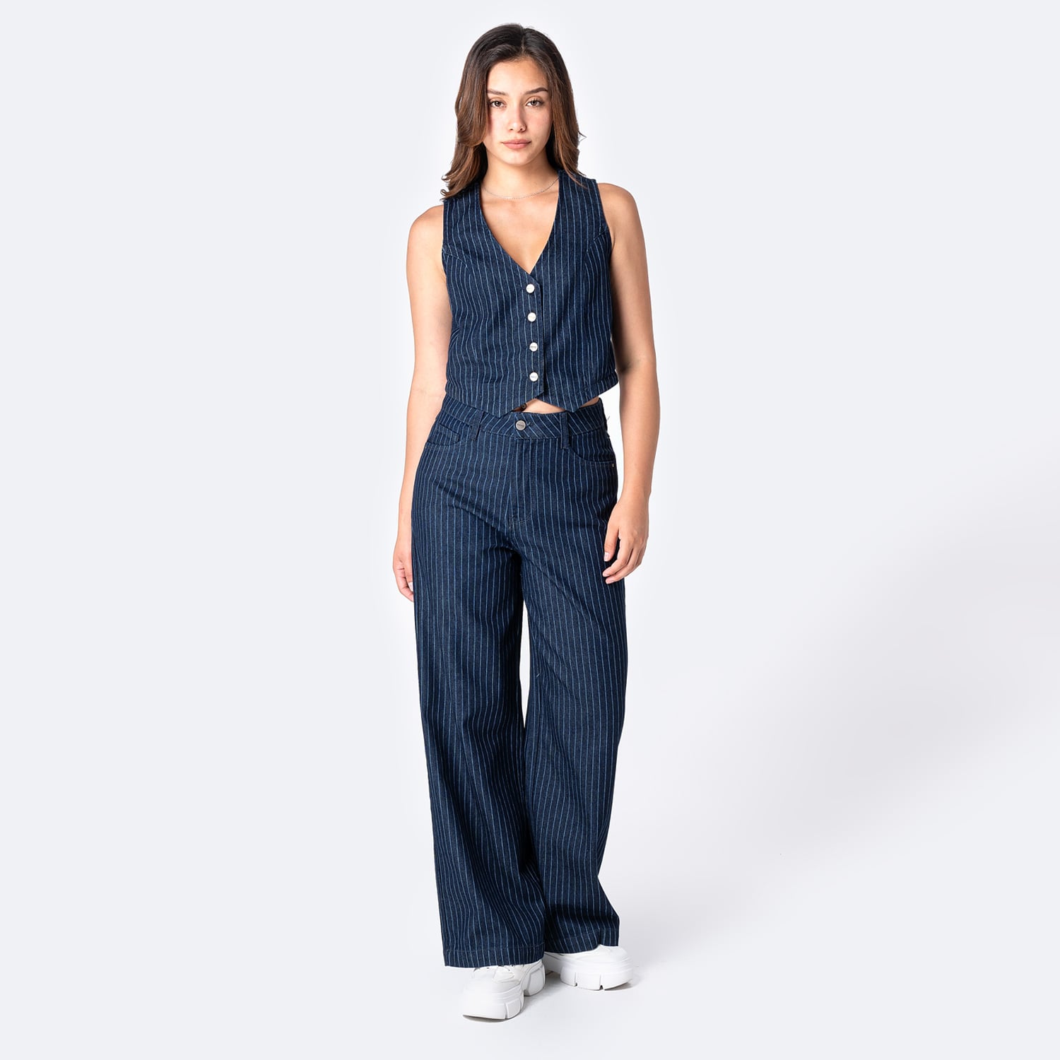 CHALECO DENIM MUJER PIONIER CECYLI C - 3