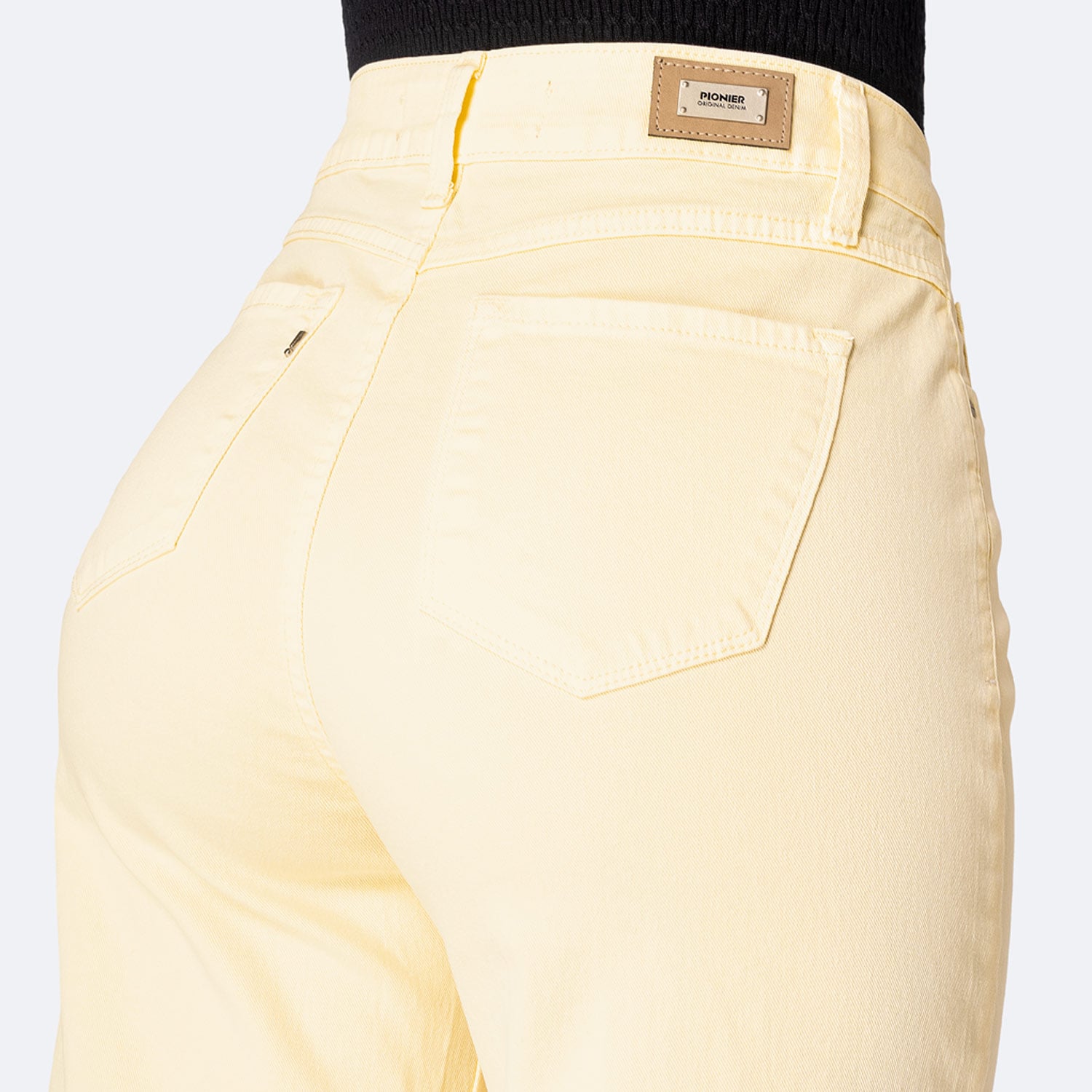PANTALÓN DRILL STRETCH MUJER PIONIER LARI BULL DENIM - 4