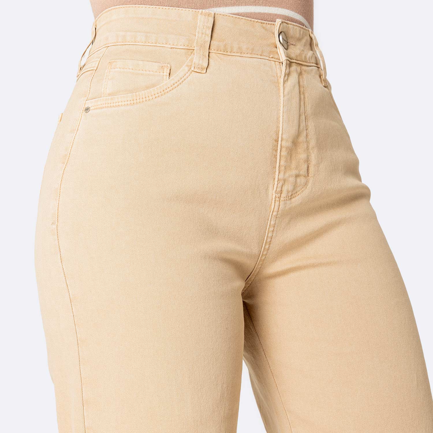PANTALÓN DRILL STRETCH MUJER PIONIER LARI BULL DENIM - 3