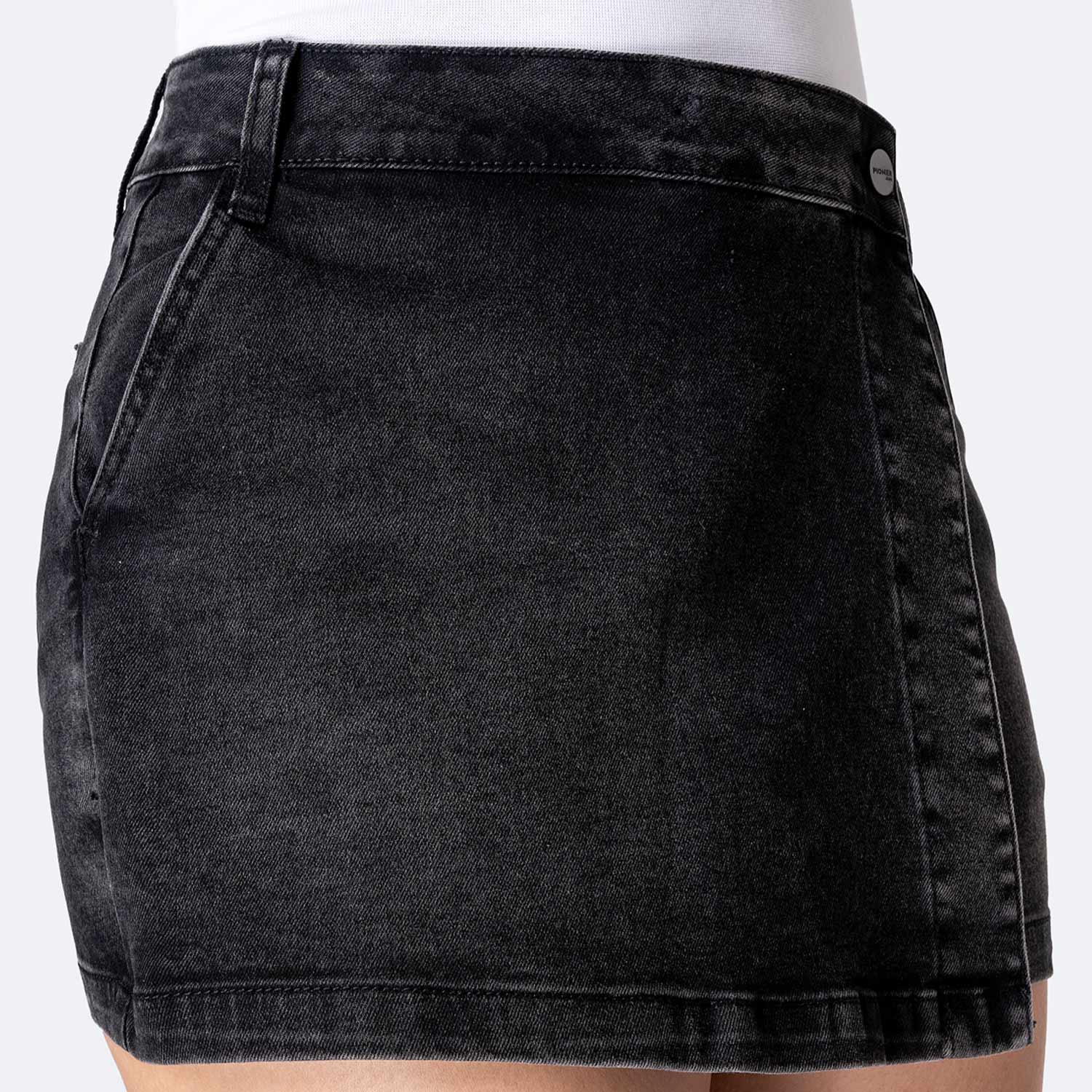 MINI SHORT DENIM STRETCH MUJER PIONIER MEILIM - 3