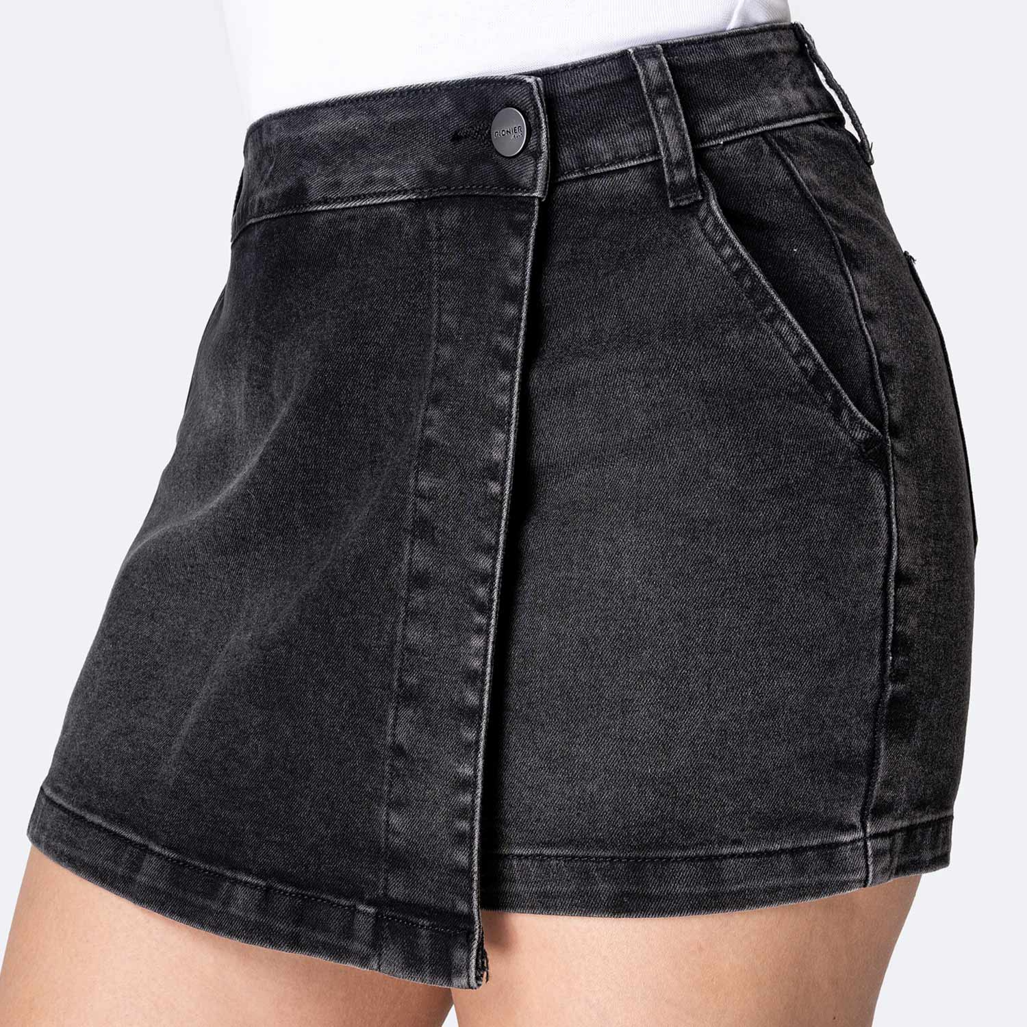 MINI SHORT DENIM STRETCH MUJER PIONIER MEILIM - 4