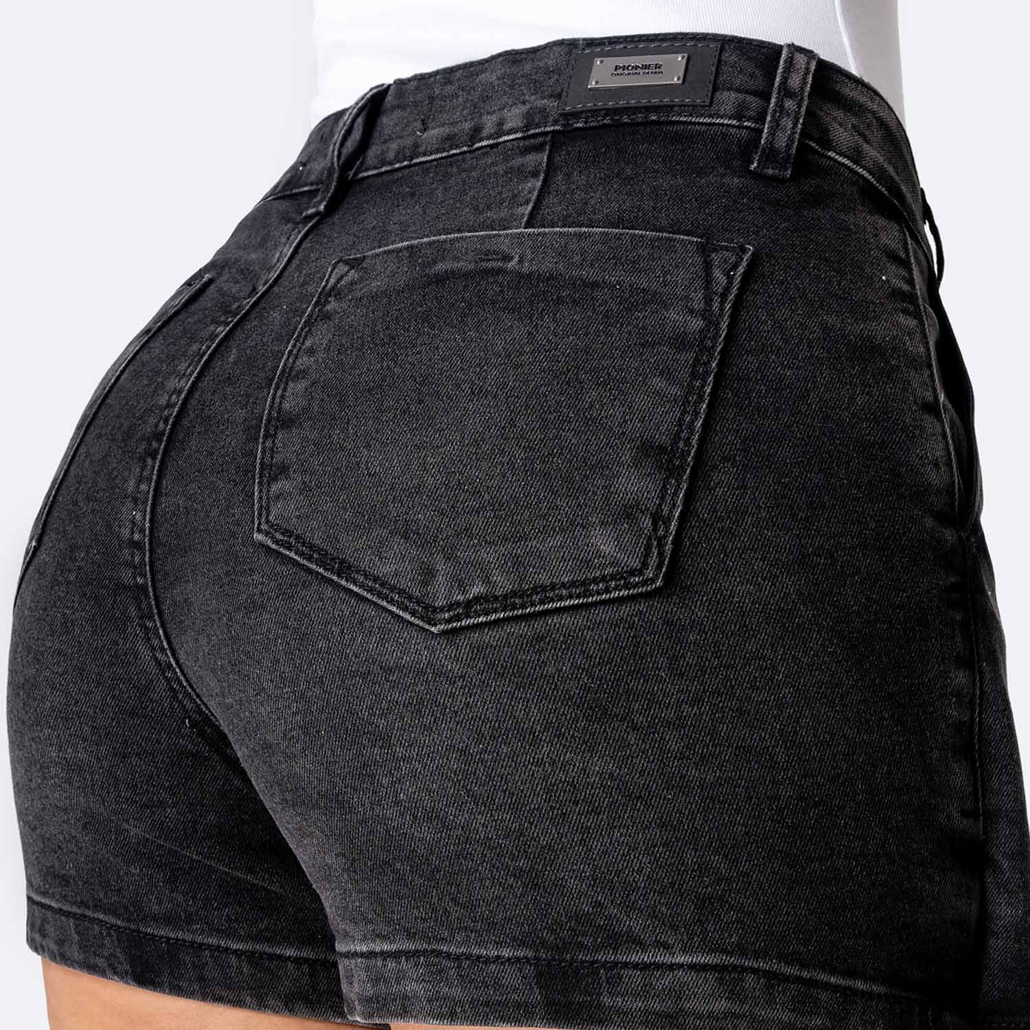 MINI SHORT DENIM STRETCH MUJER PIONIER MEILIM - 5