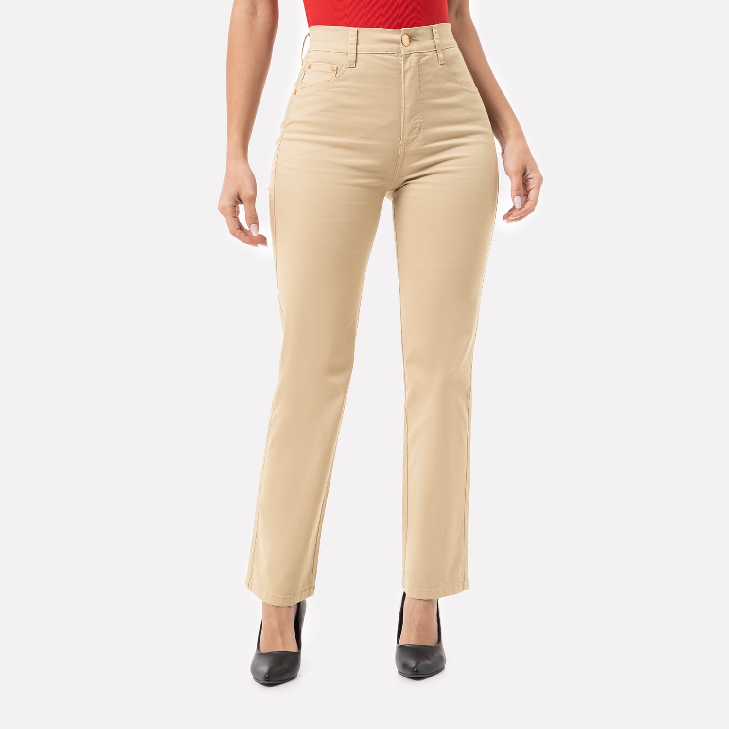 PANTALÓN RECTO DRILL STRETCH MUJER PIONIER DIANA - 1