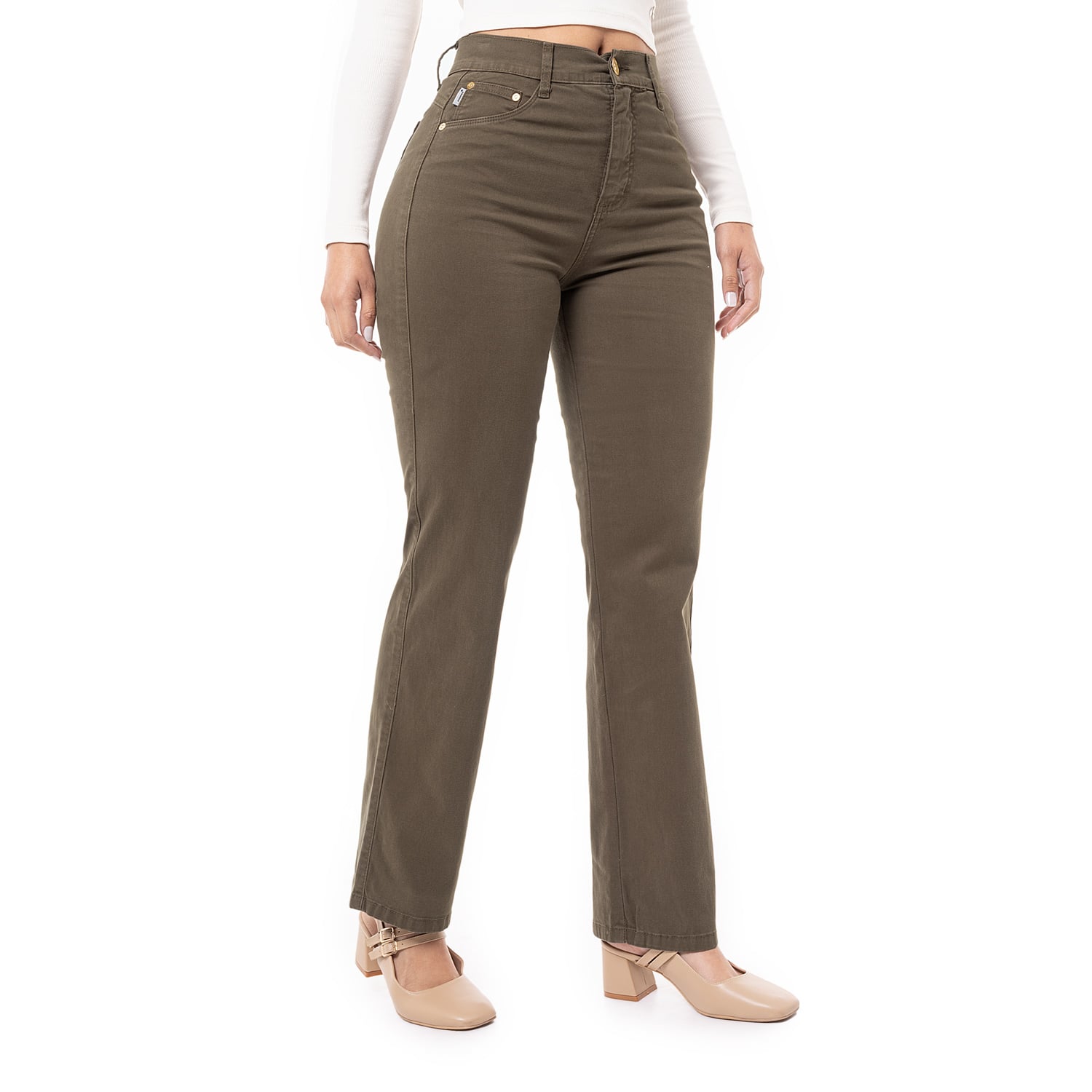 PANTALÓN RECTO DRILL STRETCH MUJER PIONIER DIANA - 2